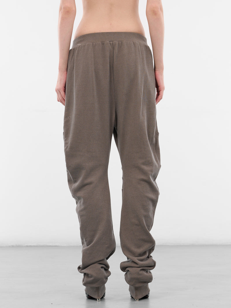 Beige Relaxed Paneled Circular Sweatpants (YR006TR05-MICA)