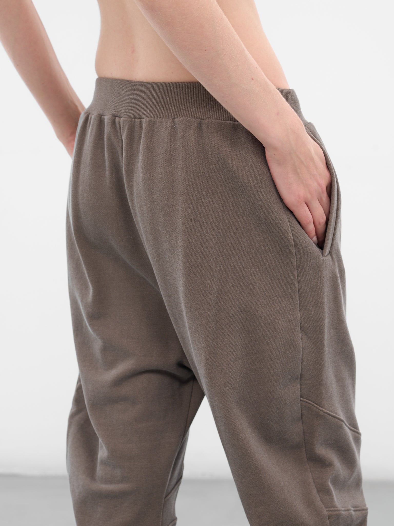 Beige Relaxed Paneled Circular Sweatpants (YR006TR05-MICA)