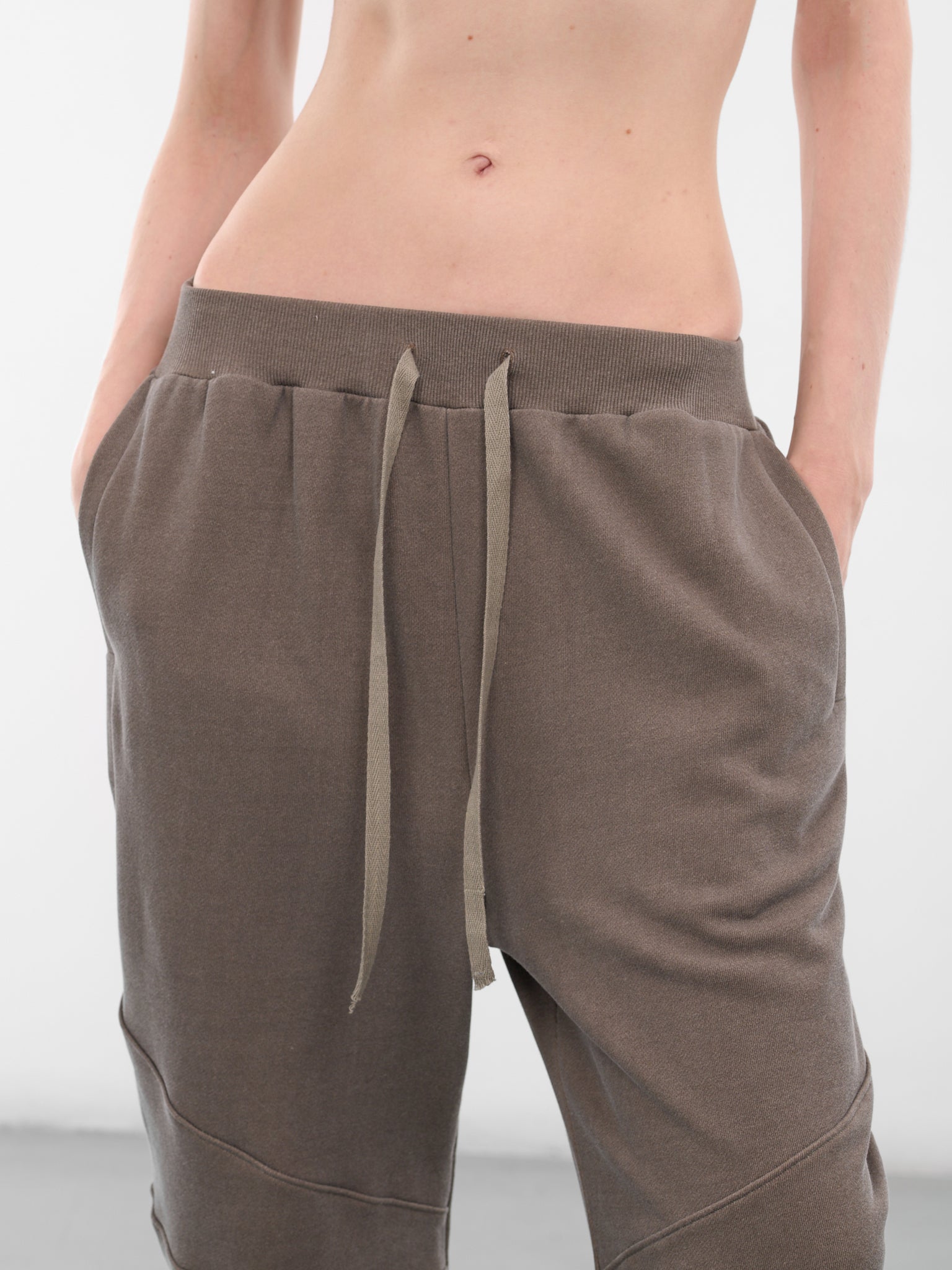 Beige Relaxed Paneled Circular Sweatpants (YR006TR05-MICA)