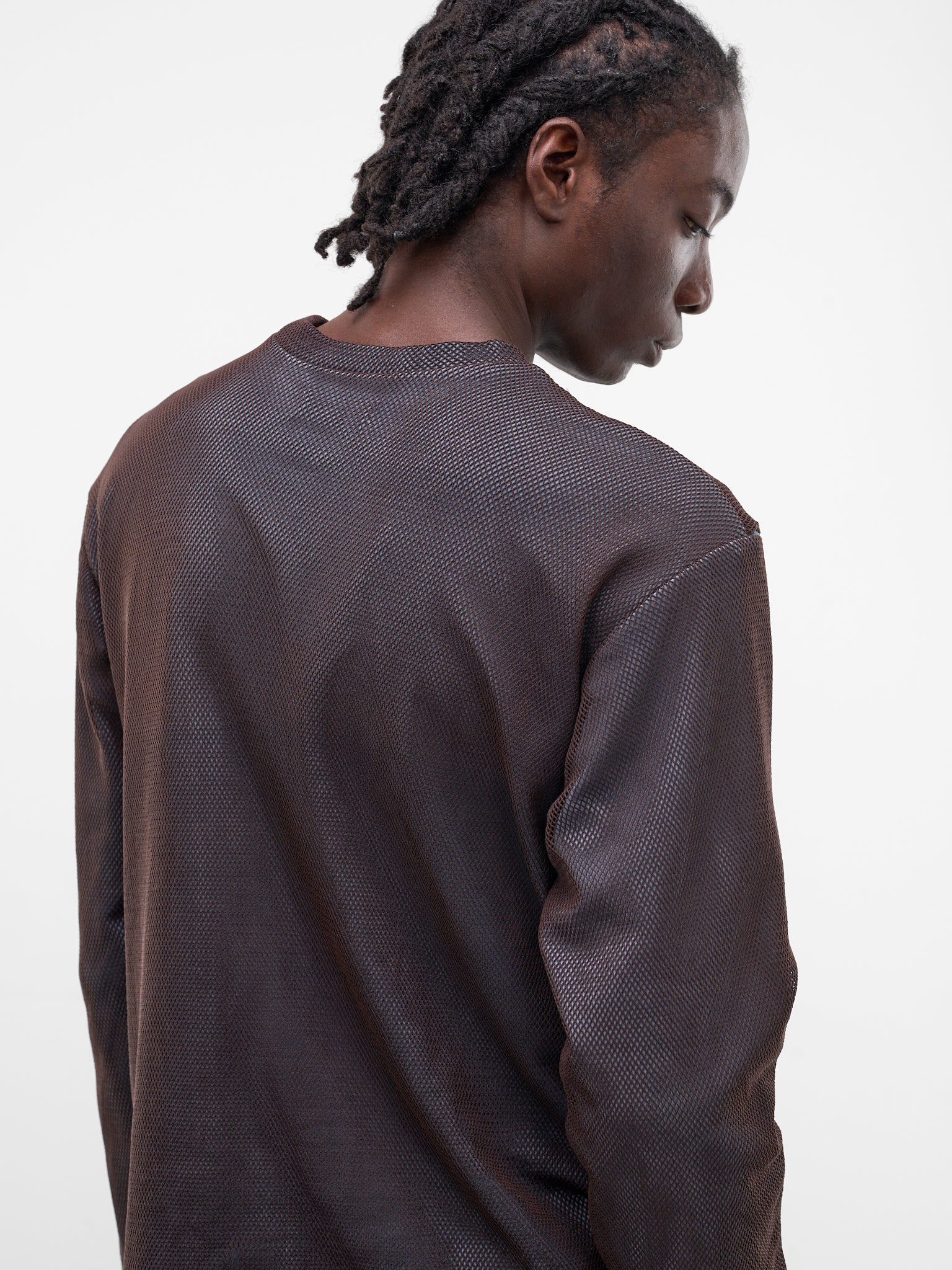 Layered Mesh Graphic Long Sleeve (YSS26-MS-LSTS-BABY-BLUE-BROWN)