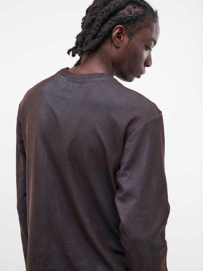 Layered Mesh Graphic Long Sleeve (YSS26-MS-LSTS-BABY-BLUE-BROWN)