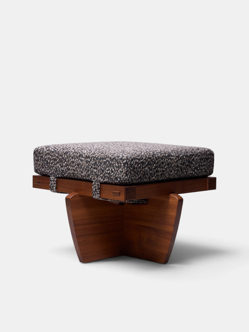Raf Simons Cushioned Wooden Stool (STOOL#5-GREY)
