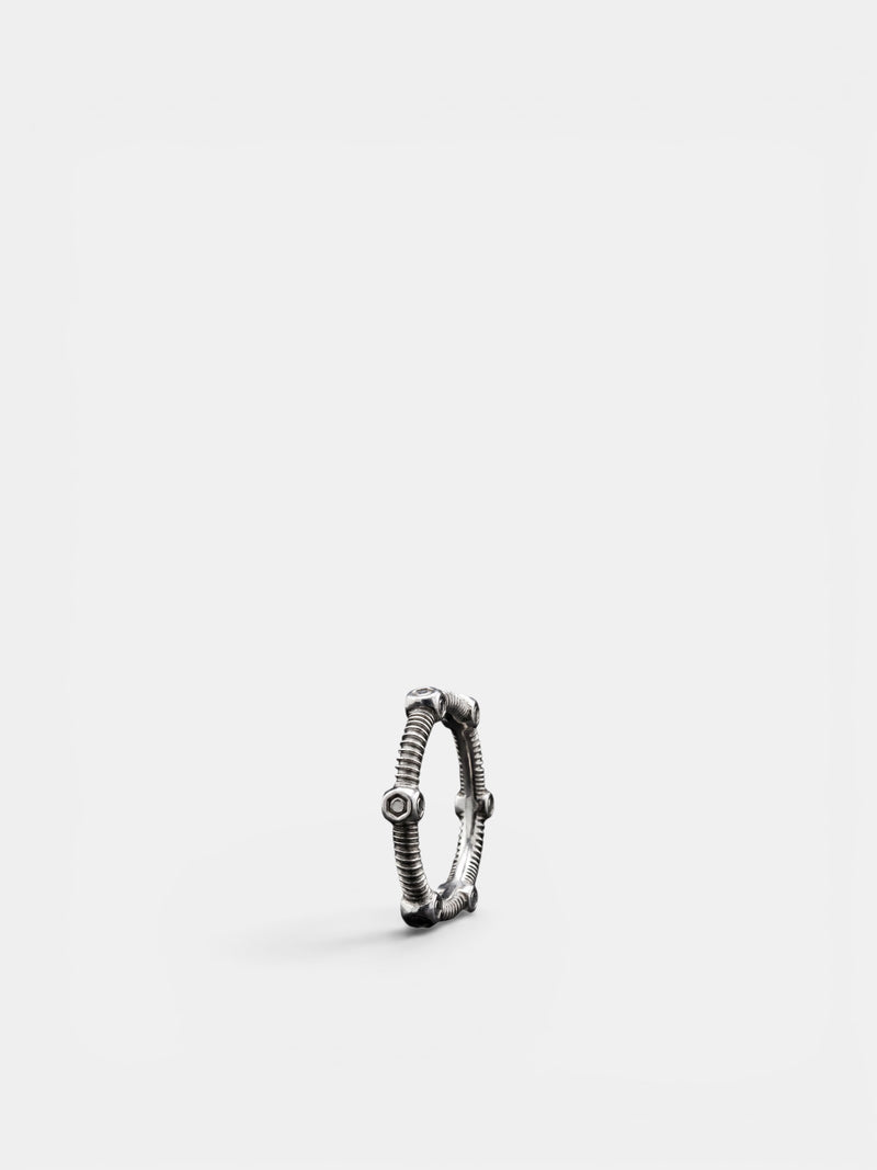 Sterling Silver Spinale Ferramenta Ring (9003SS-SPINALE-FERRAMENTA-SILV)
