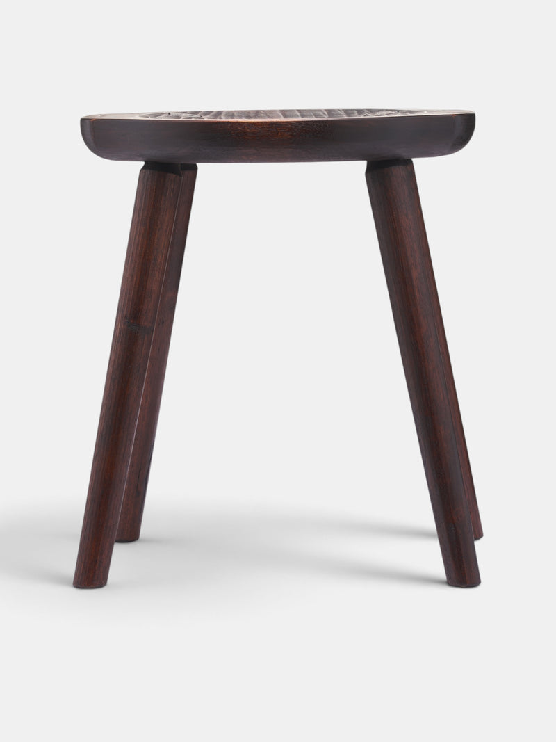 Wooden Four Leg Stool (STOOL#6-4-LEGS-NATURAL)