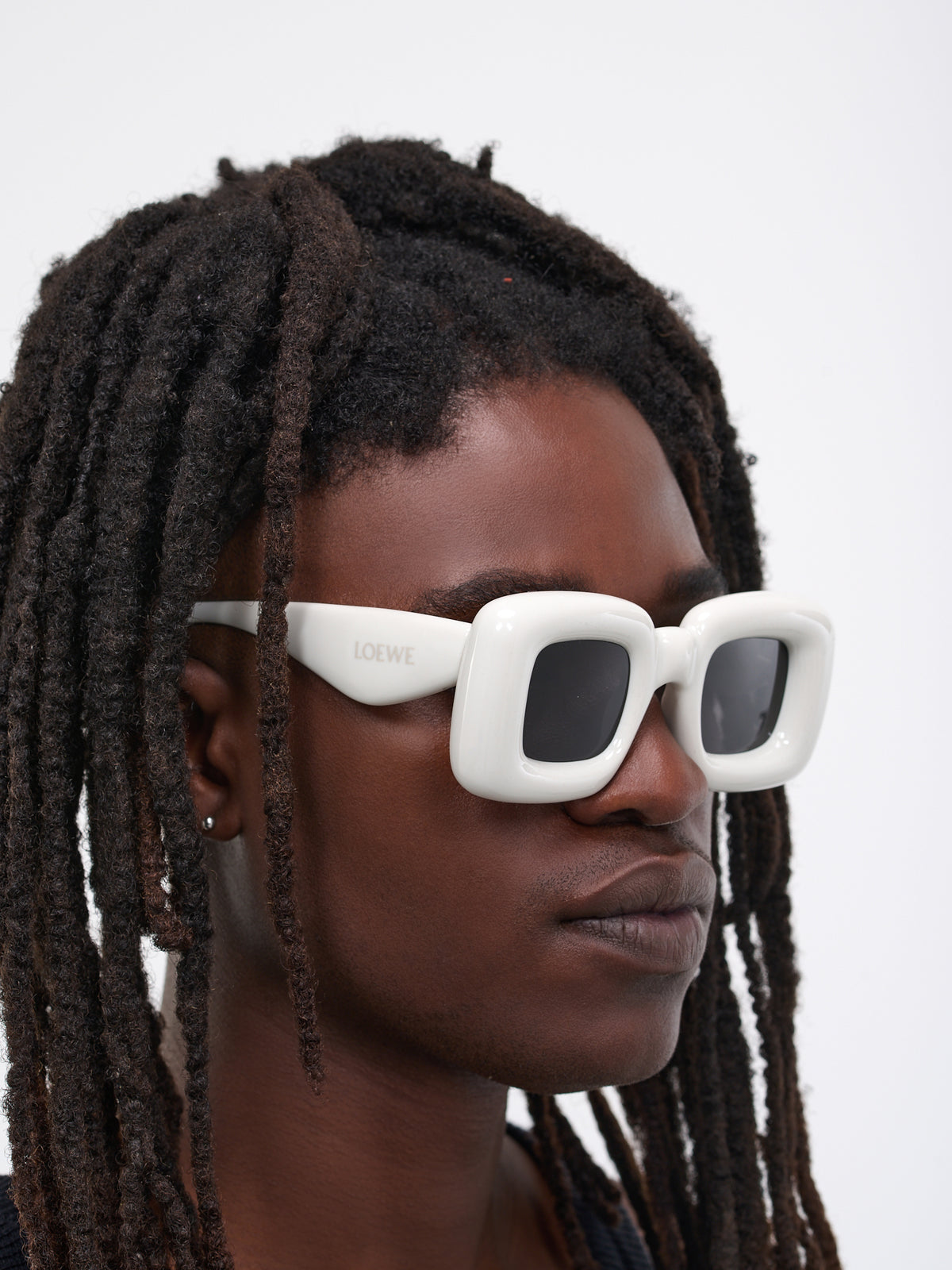 LOEWE Inflated Rectangular Sunglasses | H. Lorenzo - styled 