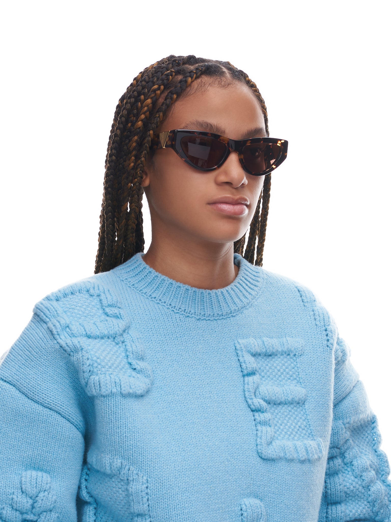 Angle Sunglasses (712689V2330-2819-HAVANA-HAVANA)
