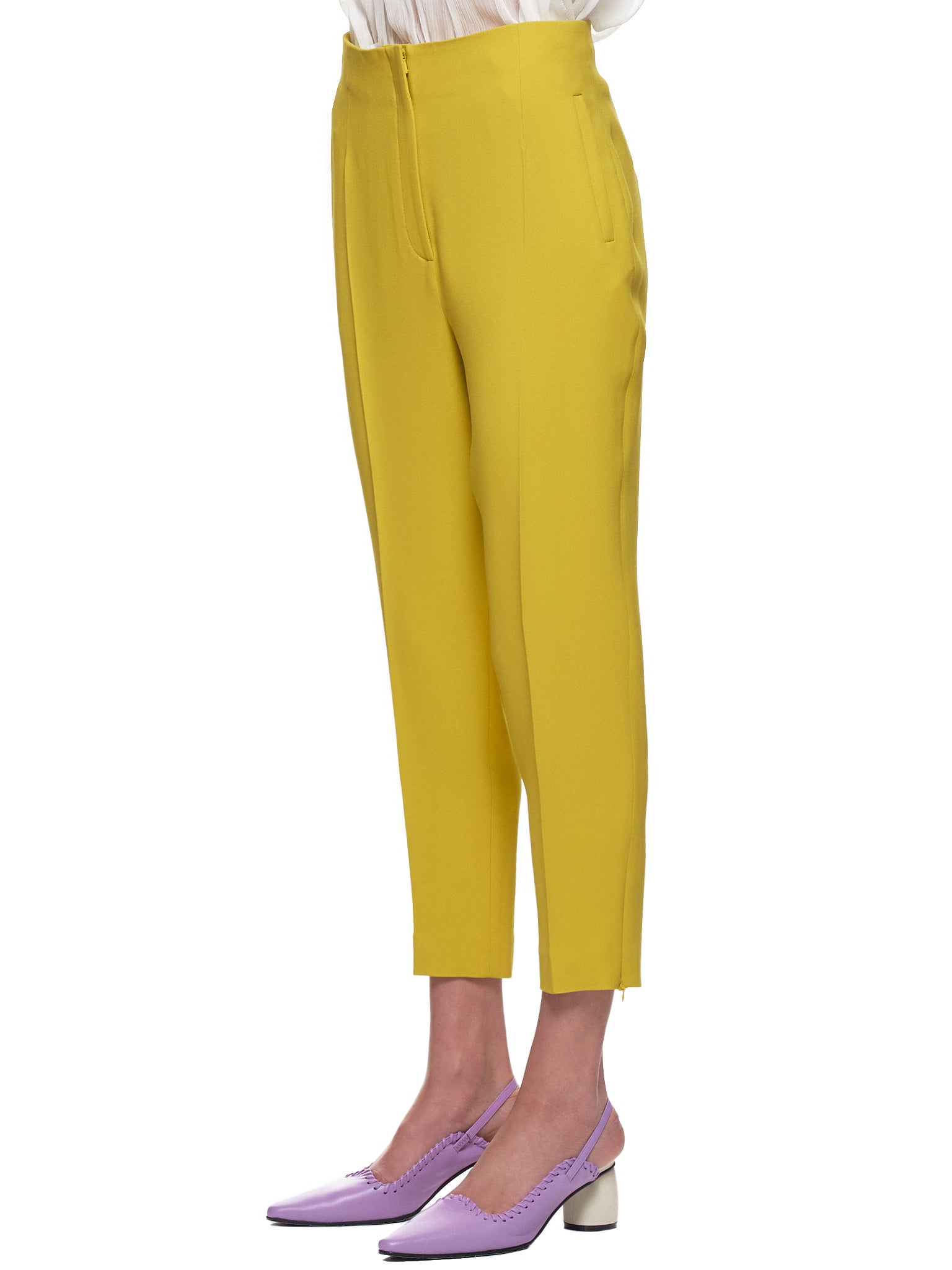 Amazon.com: ICONOFLASH Women's Pull-On Capri Trousers - Nylon Rayon Blend (Cigarette  Pants Neon Yellow, S) : Clothing, Shoes & Jewelry