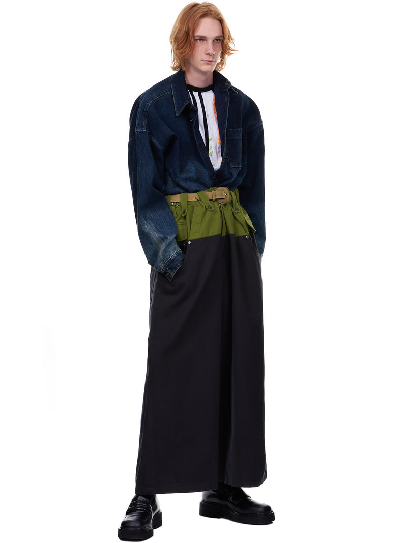 Per Gotesson Two Tone Wide Trousers | H. Lorenzo - styled 