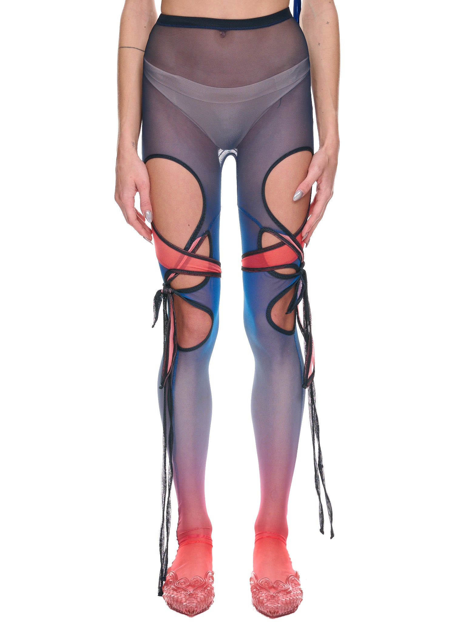Fade Tabi Stockings (101612-BLUEBERRY-FADE)