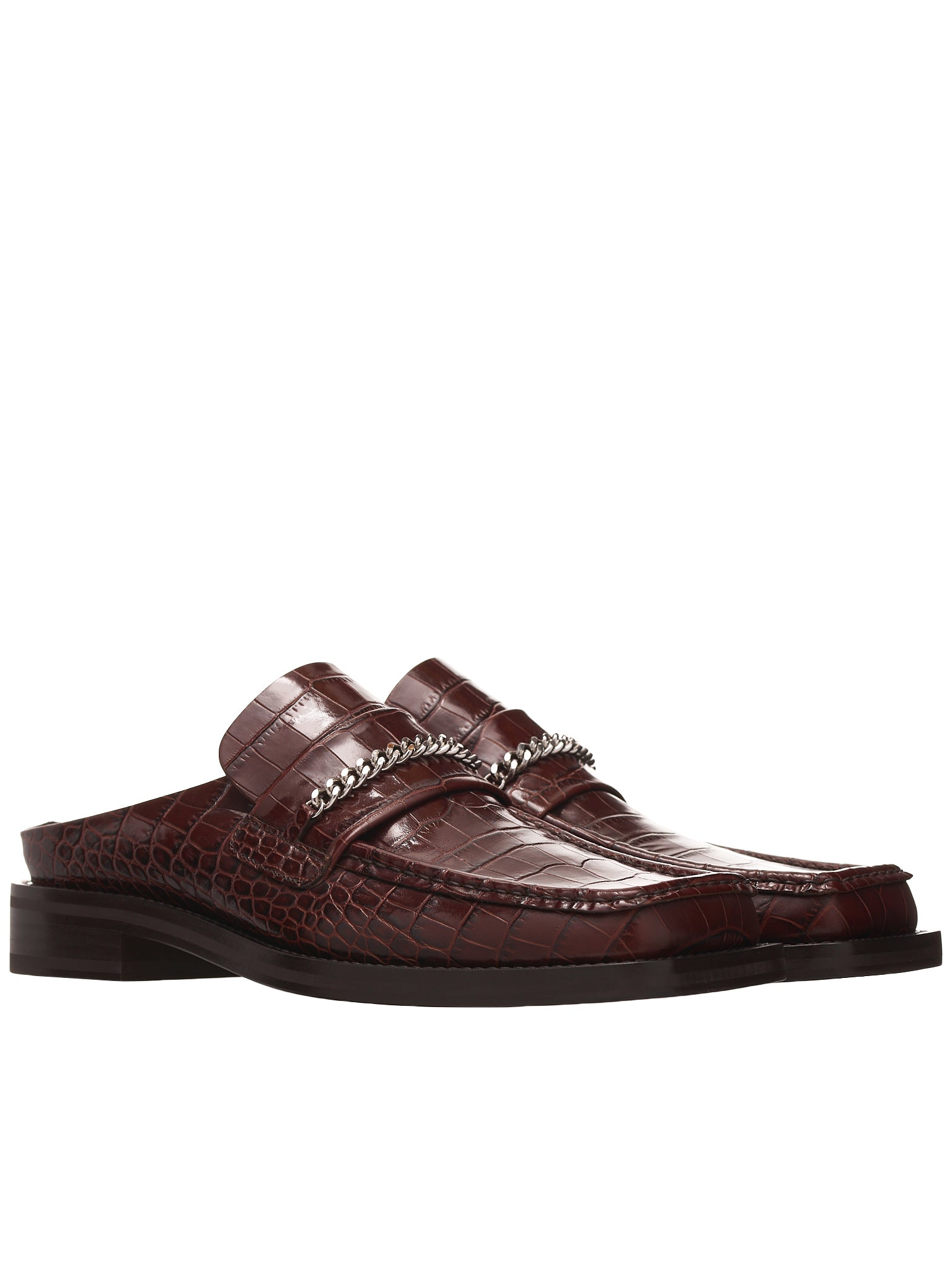 Martine Rose BROWN / MULTI BEADED SQUARE TOE LOAFER - Multi