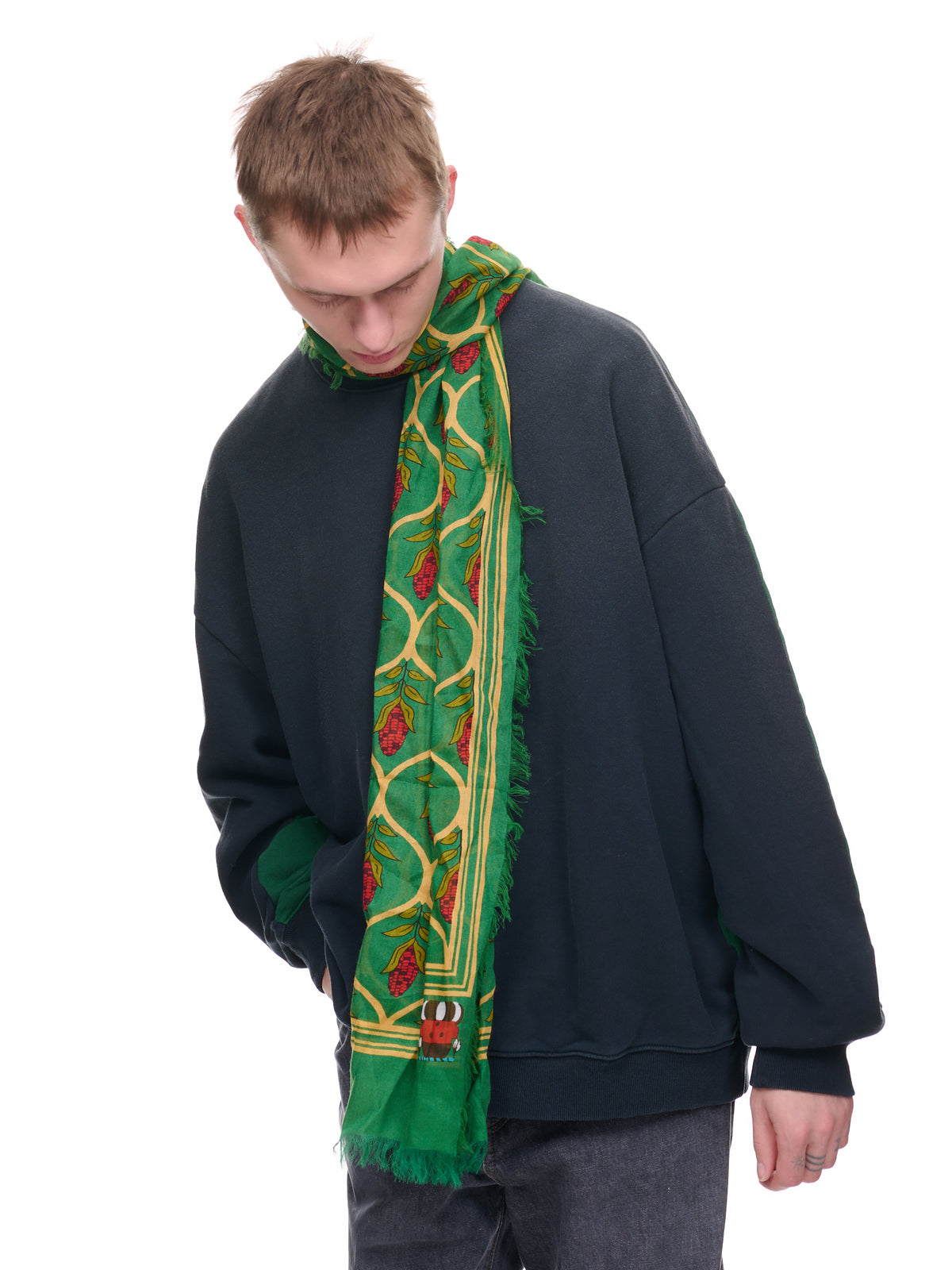 Jacquard Scarf (K2209XG503-GREEN)