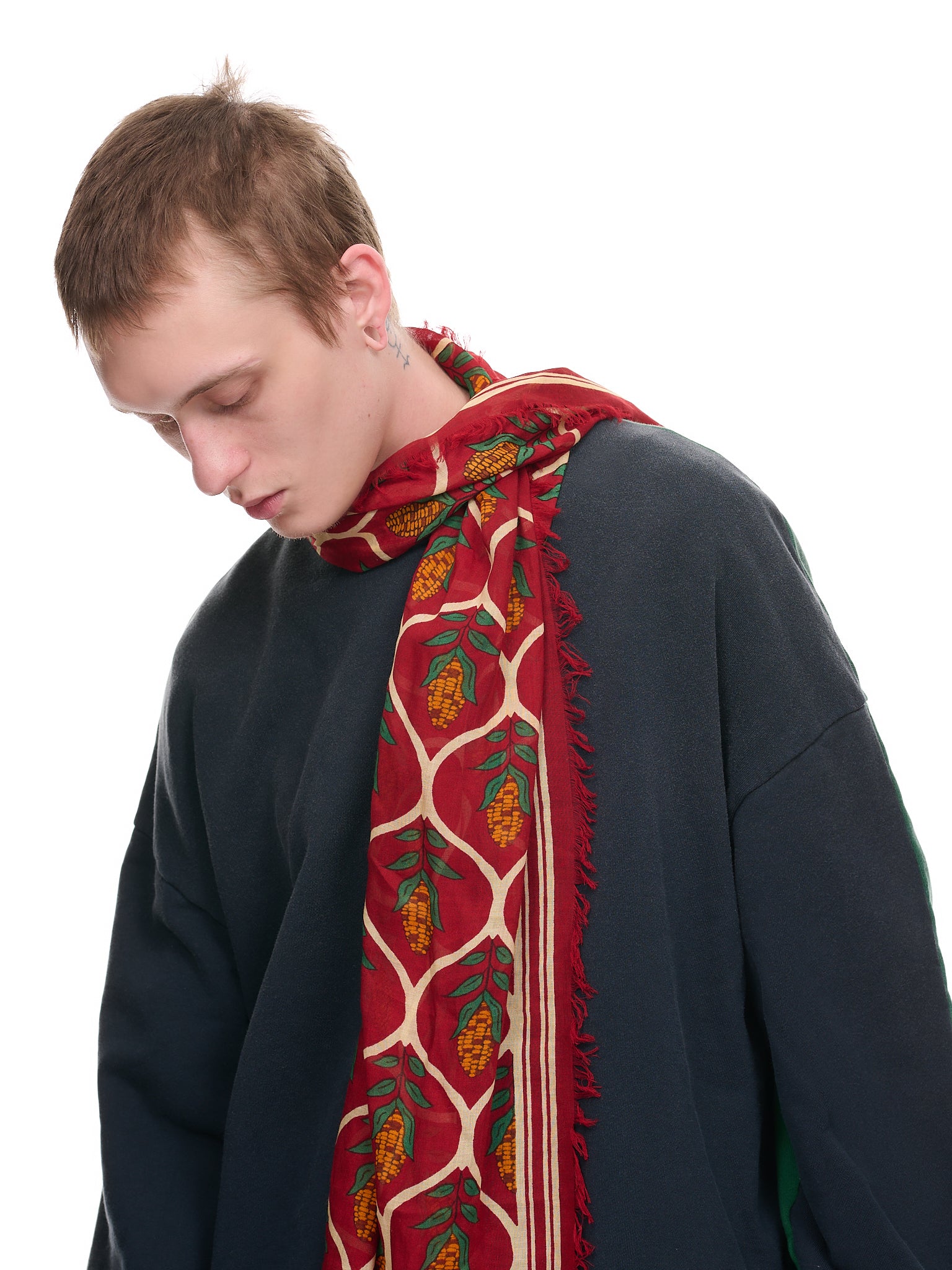 Jacquard Scarf (K2209XG503-MAROON)