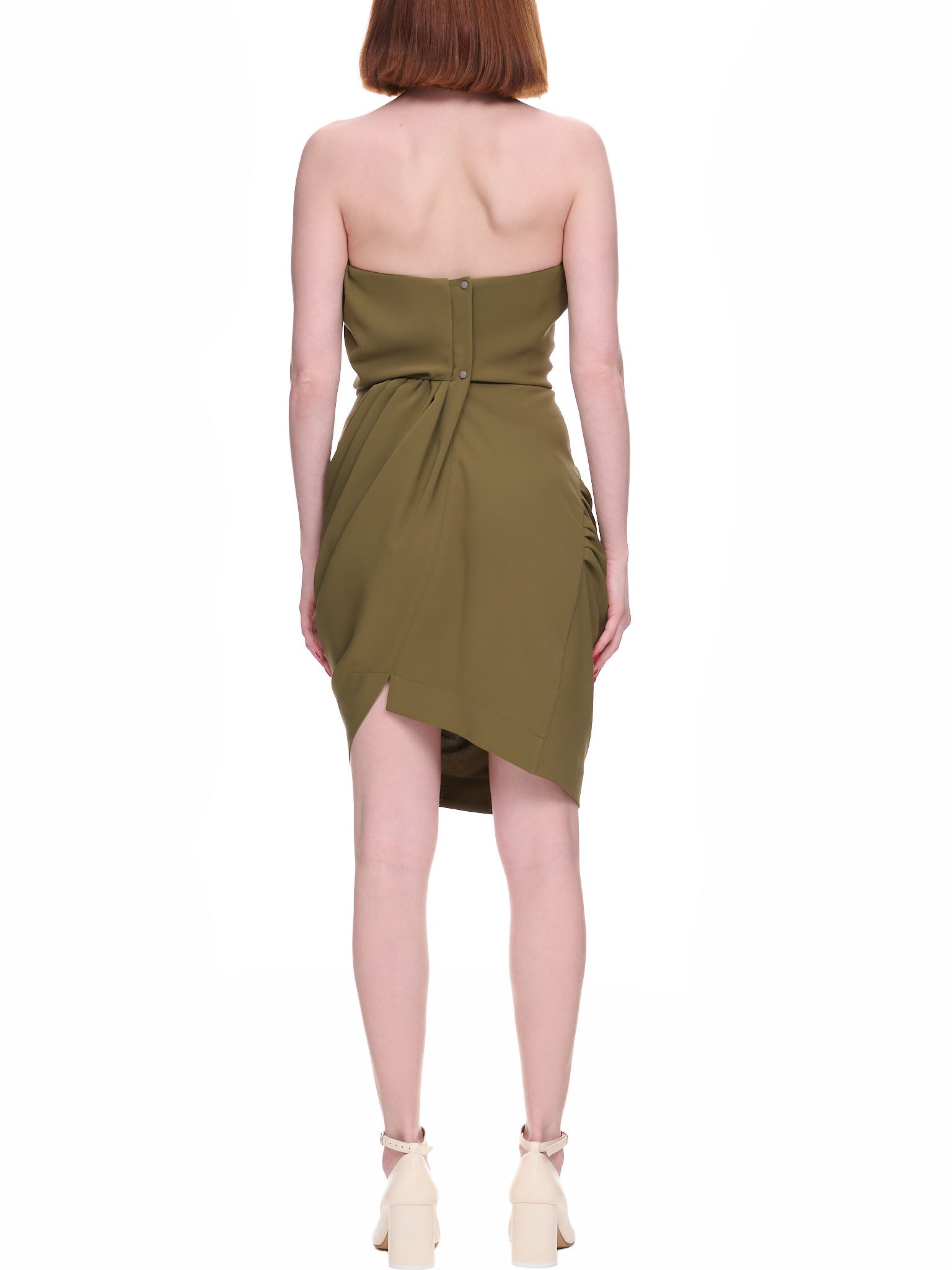 Pointed Corset Dress (1101031X-W00FC-SW-M402-OLIVE)