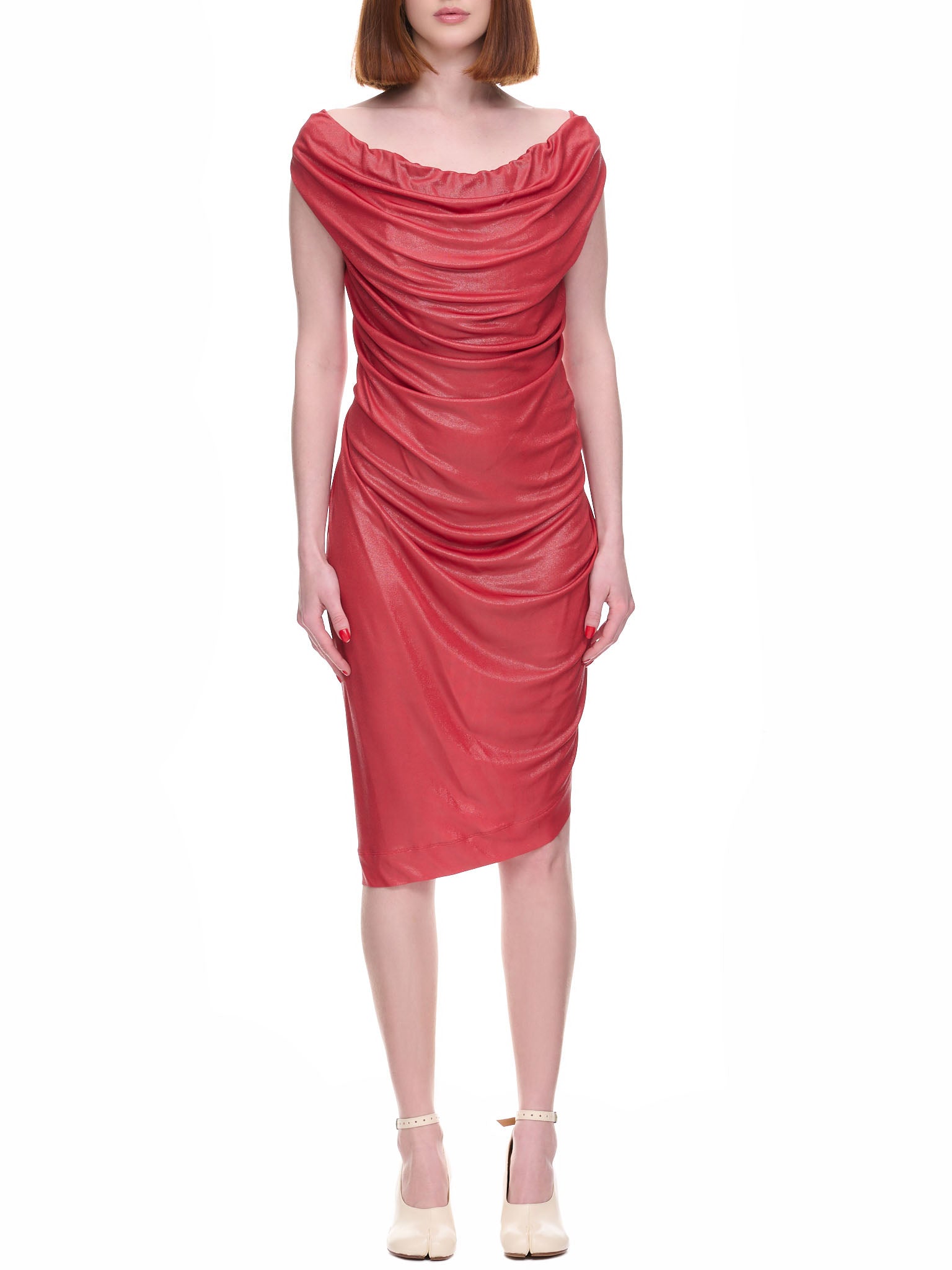 Ginnie Pencil Dress (11020008-J001R-SW-H403-RED-GRE)