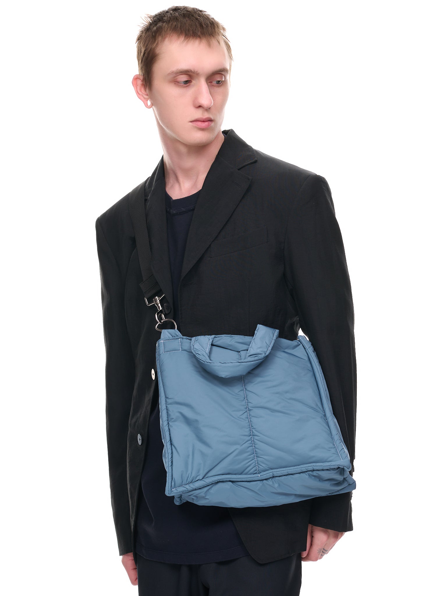 Puffed Shopper Bag (14-11-01-01-BLUE)