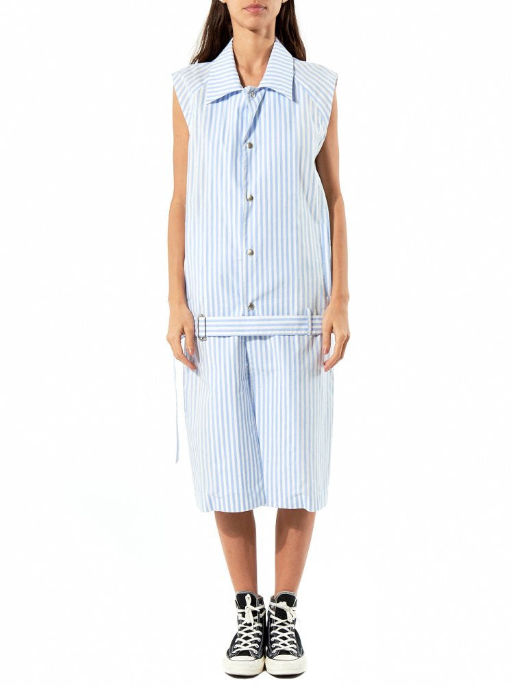 | H.Lorenzo|Belted Sleeveless Dress (17120104-01 BLUE-WHITE STRIPE), M / BLWTS | H.Lorenzo|Belted Sleeveless Dress (17120104-01 BLUE-WHITE STRIPE), M / BLWTS