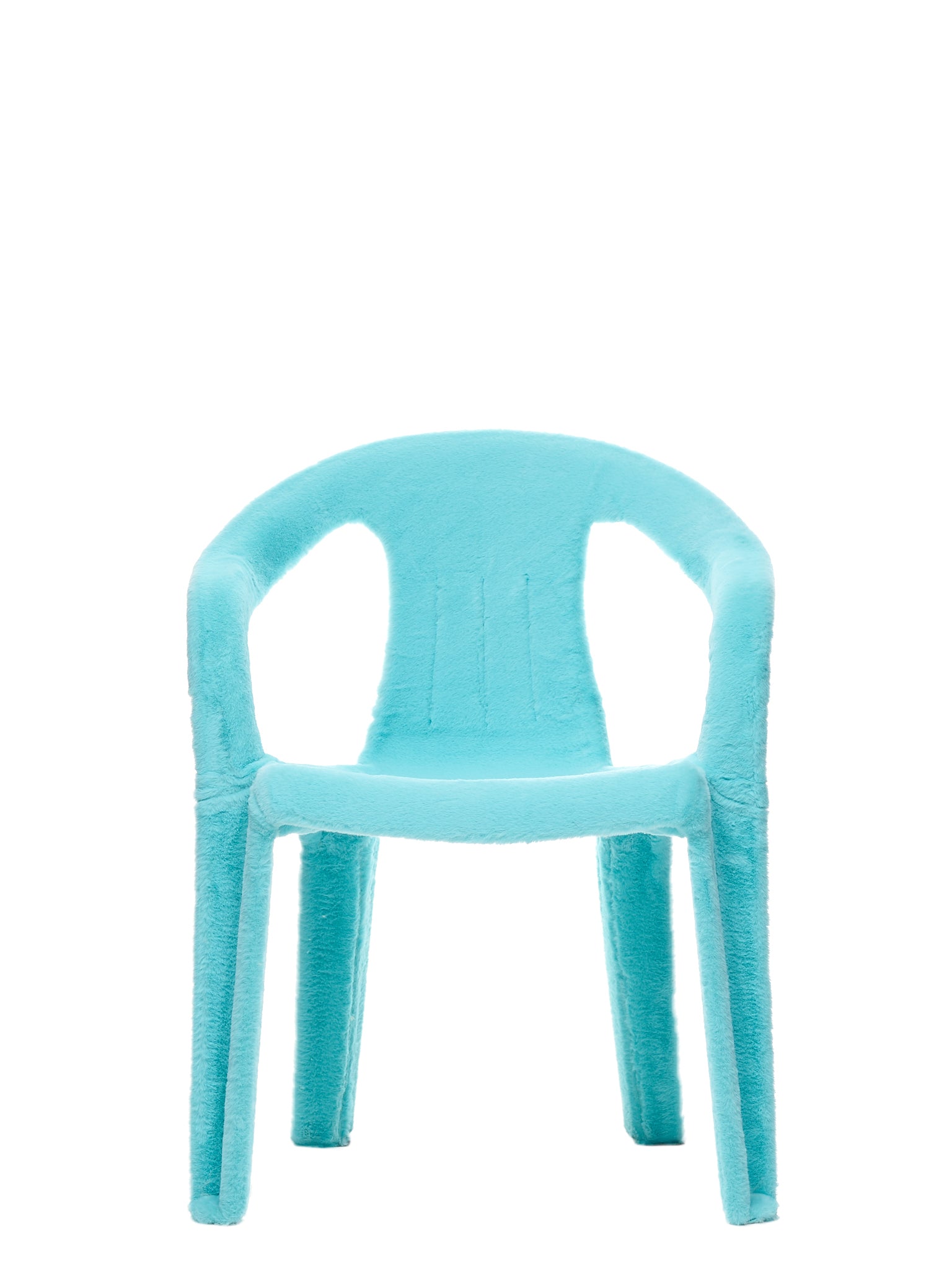 Eco-Fur Chair (F01-03-A009-TURQUOISE)