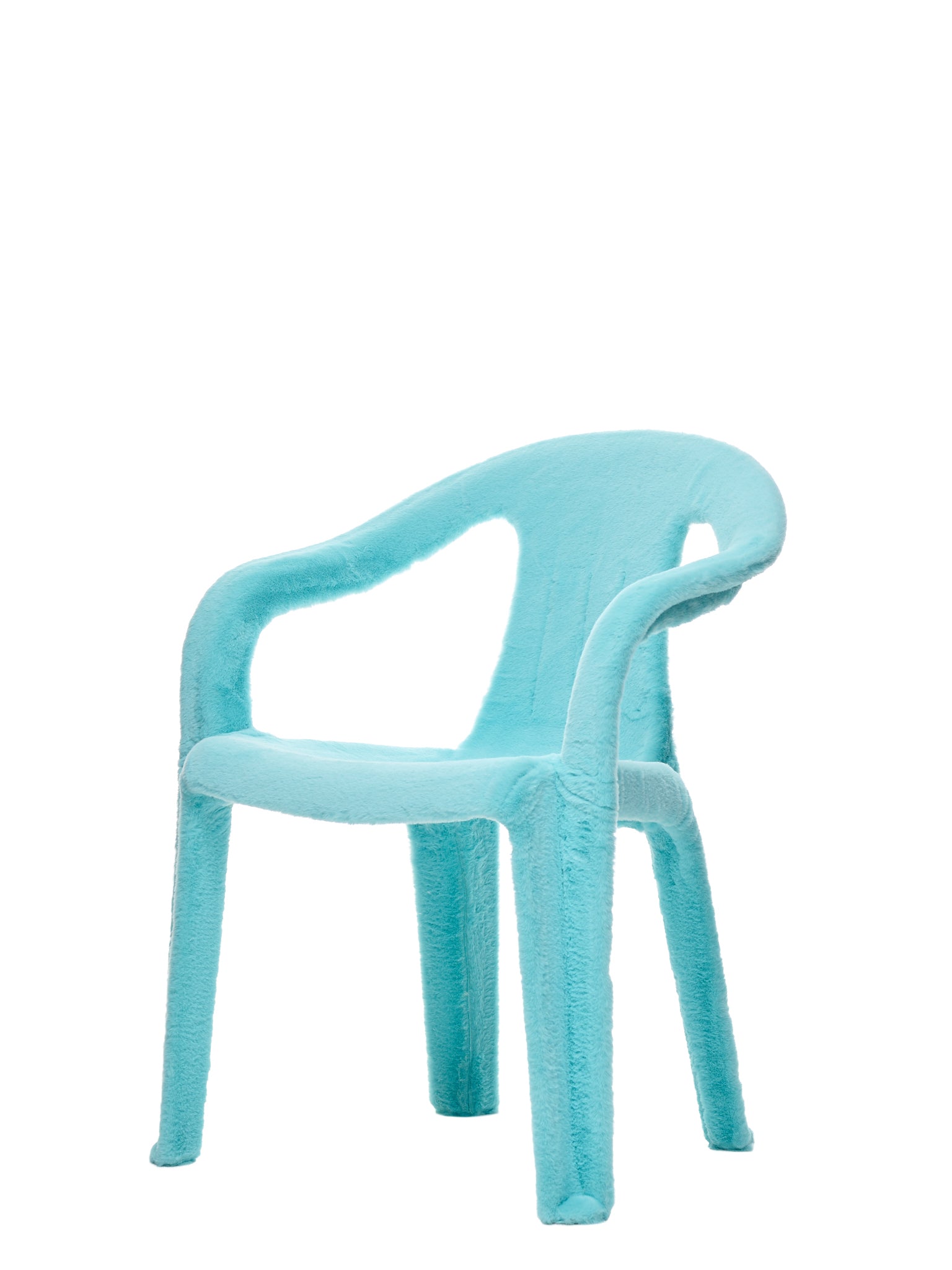 Eco-Fur Chair (F01-03-A009-TURQUOISE)