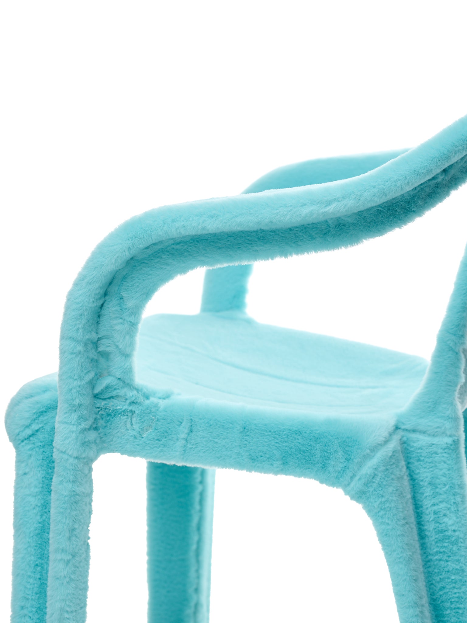 Eco-Fur Chair (F01-03-A009-TURQUOISE)