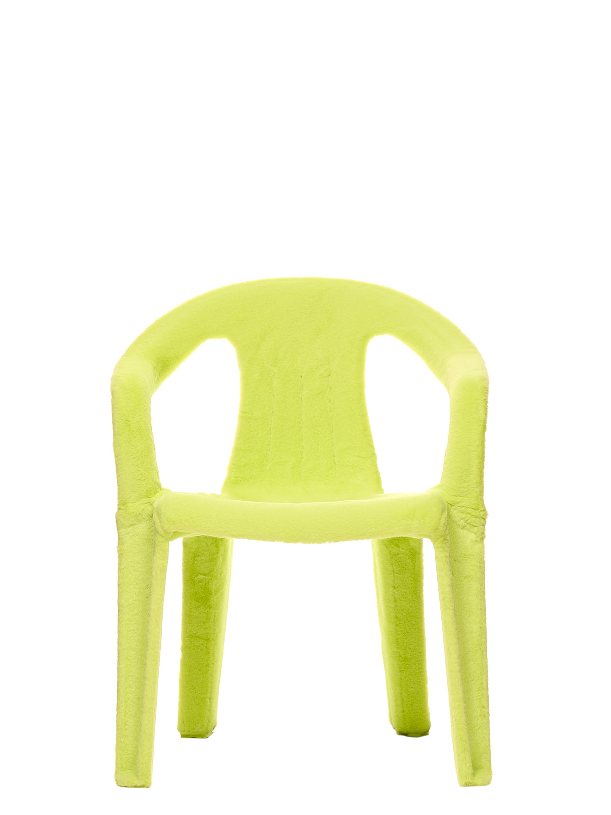 Eco-Fur Chair (F01-01-A009-LIME-FAKE-FUR)