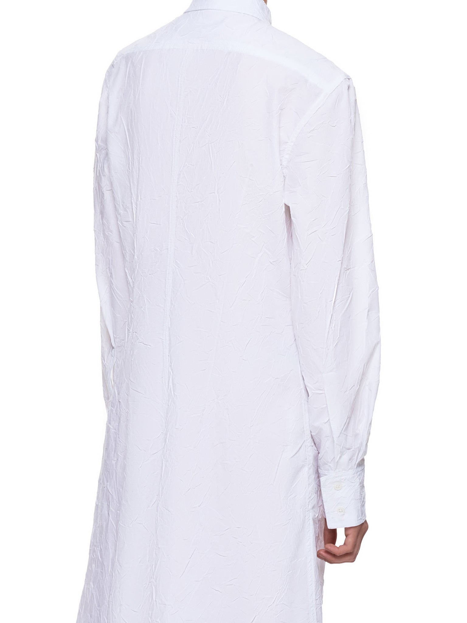 Crinkled Shirt-Dress (11CR5103-SALT)
