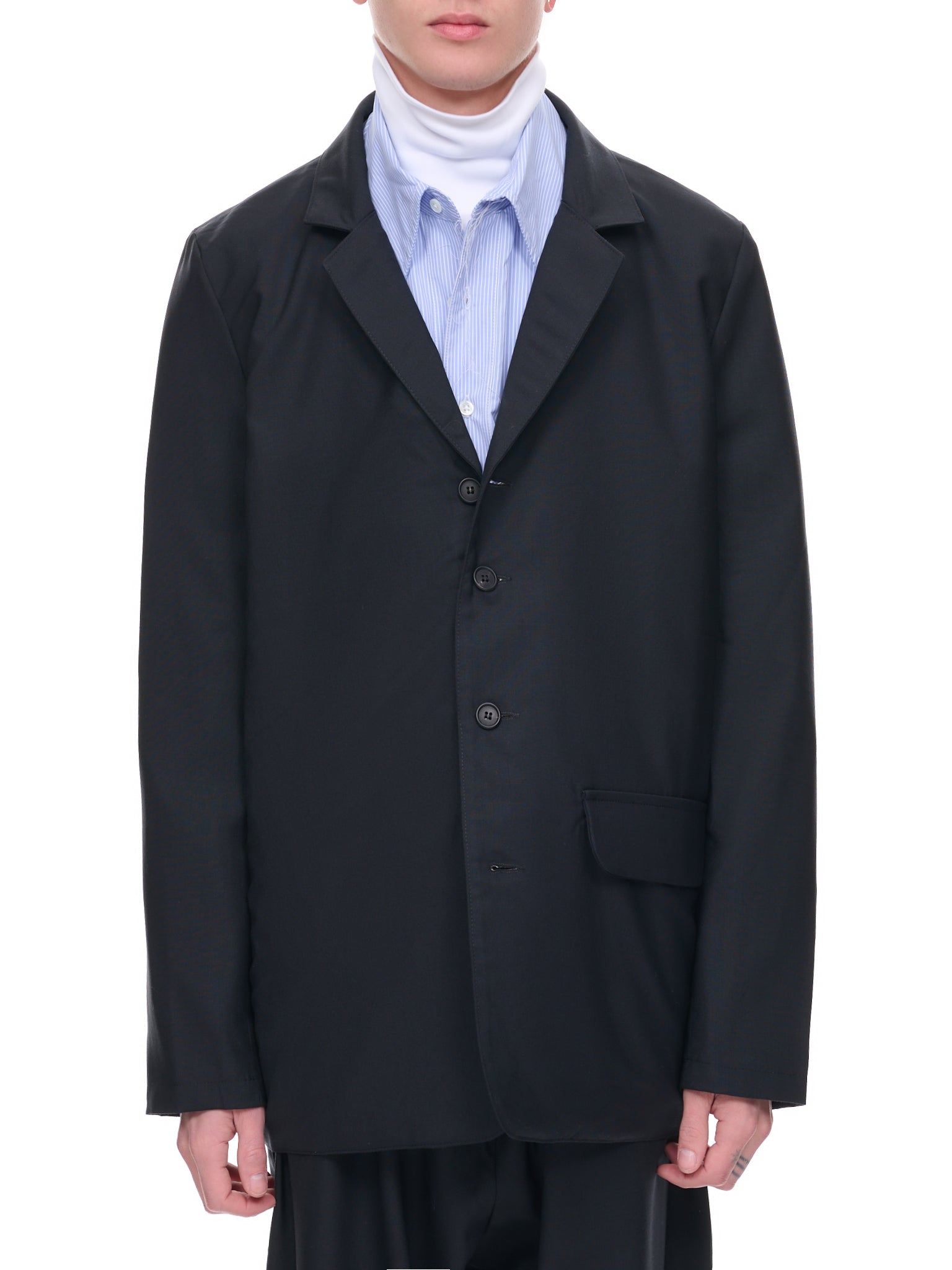 Oversized Suit Jacket (14-09-04-01-NAVY)