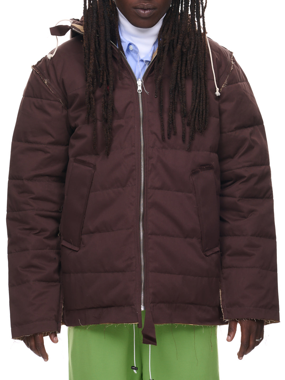 Puffer Jacket (14-10-08-01-BROWN-BEIGE)