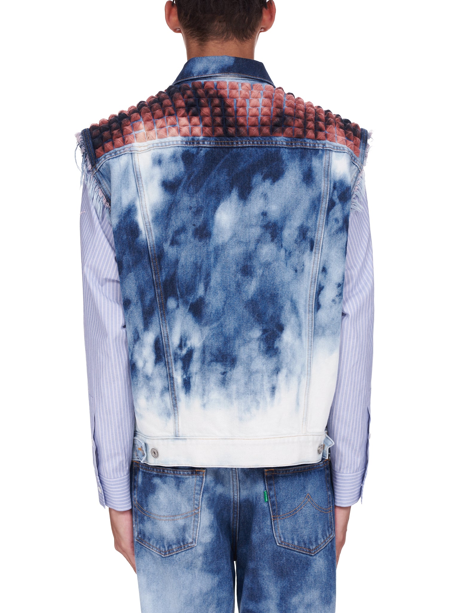 Doublet Recycled Punk Denim Vest | H. Lorenzo - back