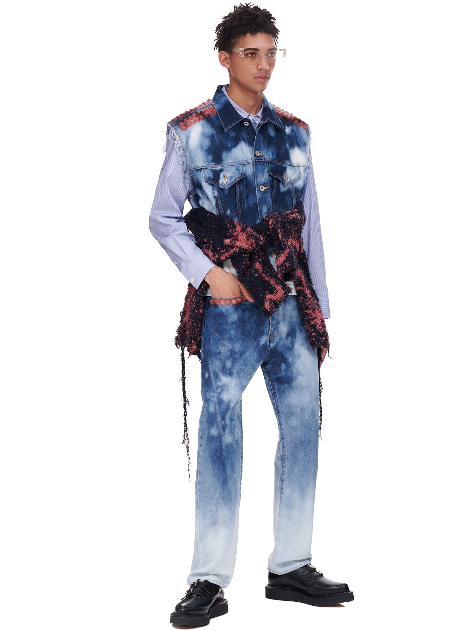 doubletダブレット22SS RECYCLE PUNK DENIM VEST