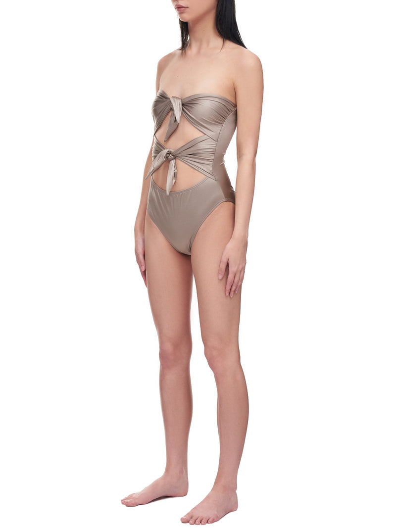 Maryam Nassir Zadeh Deia Front Tie One Piece | H. Lorenzo - side 