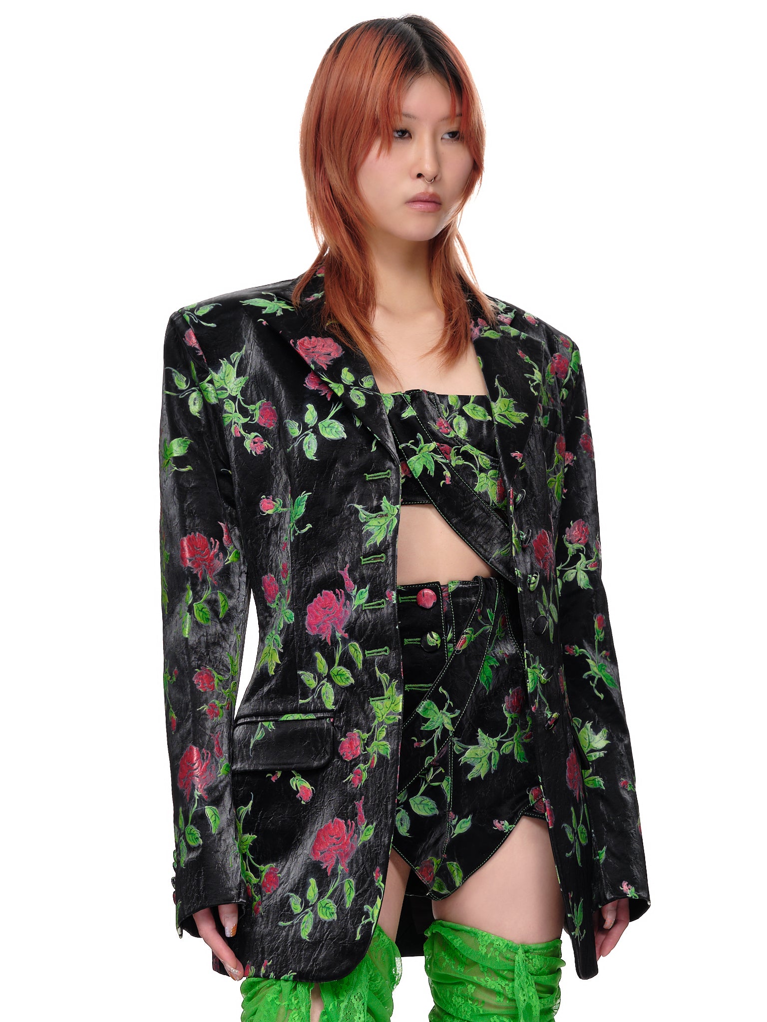 Yuhan Wang Floral Print Blazer | H.Lorenzo - side 2