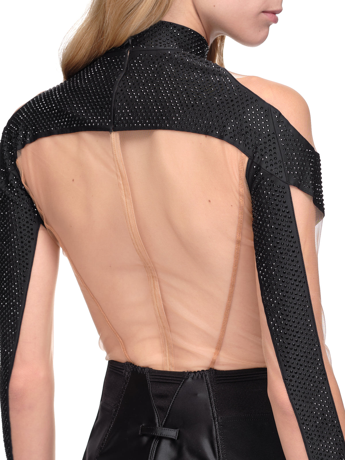 Mugler Illusion Neckline Bodysuit | H.Lorenzo - detail