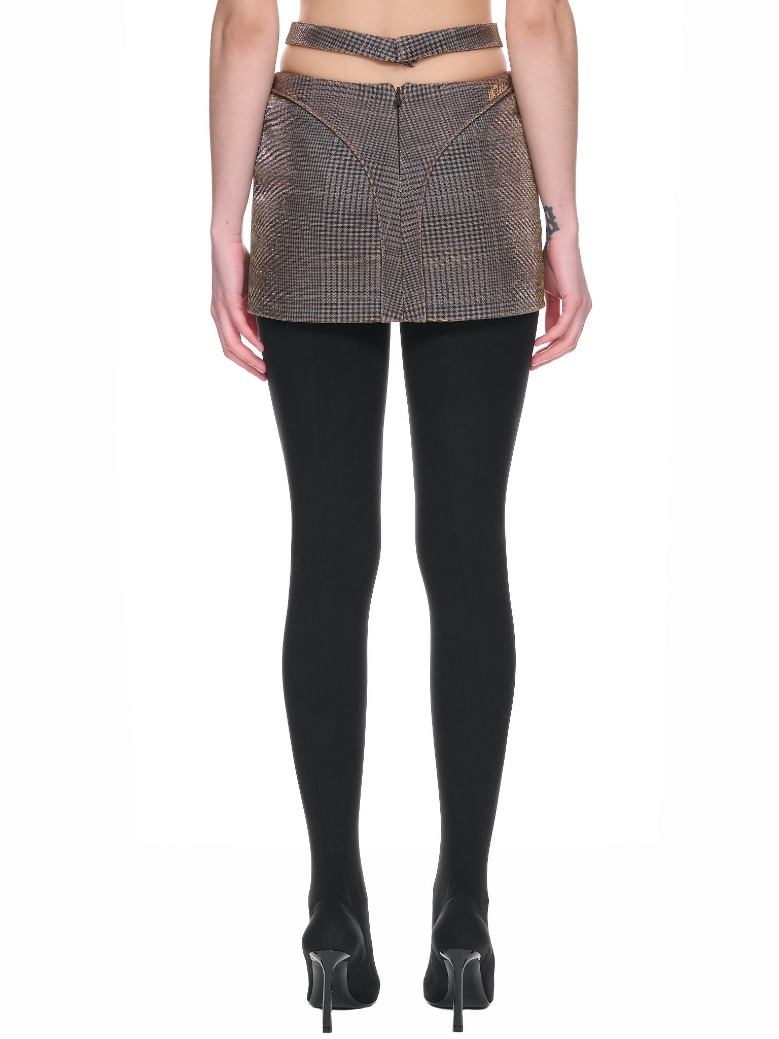 Mini Lurex Skirt (1JU0507848-2000-BEIGE)