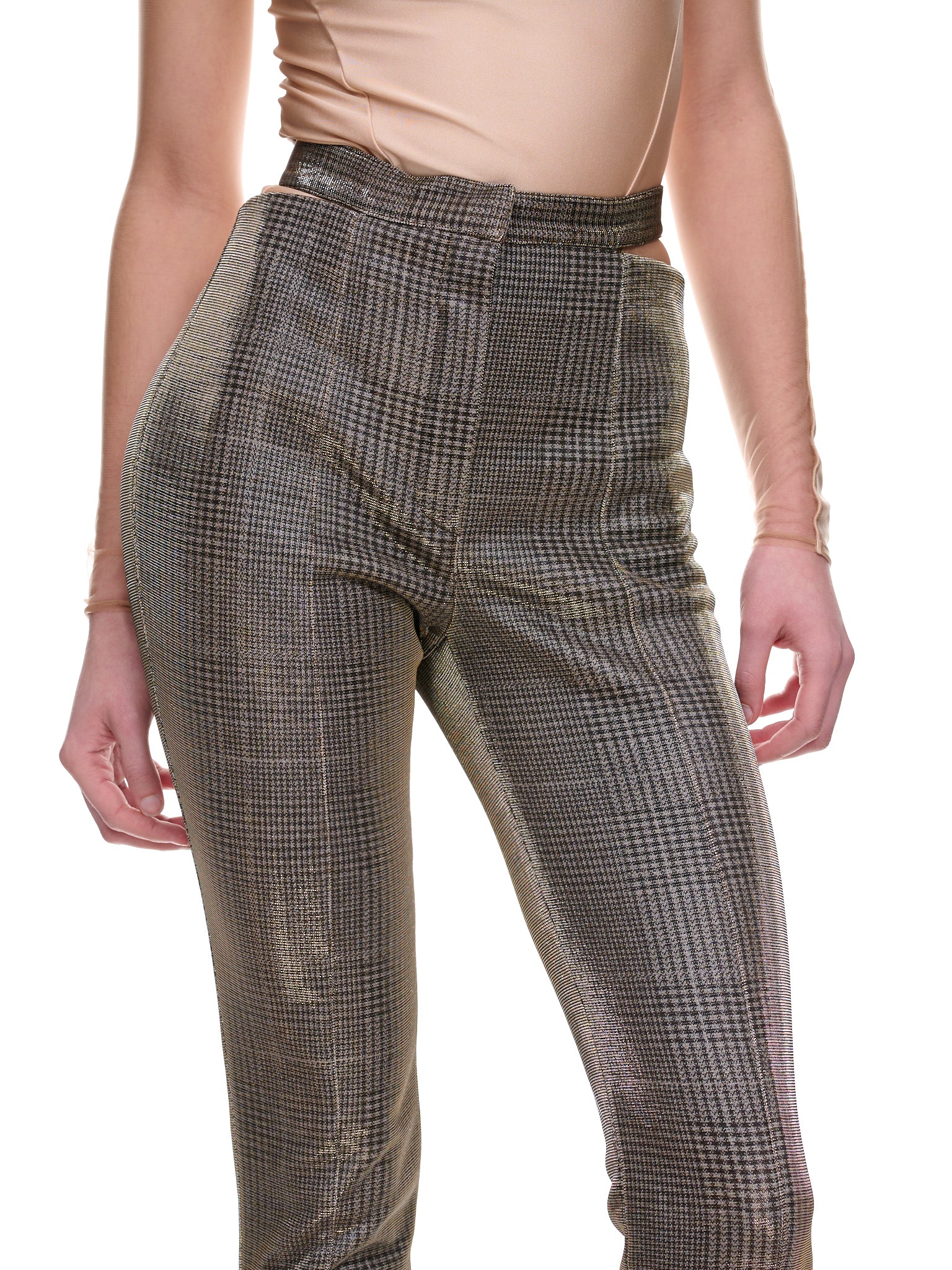 Tweed Lurex Trousers (1PA0321848-2000-BEIGE)