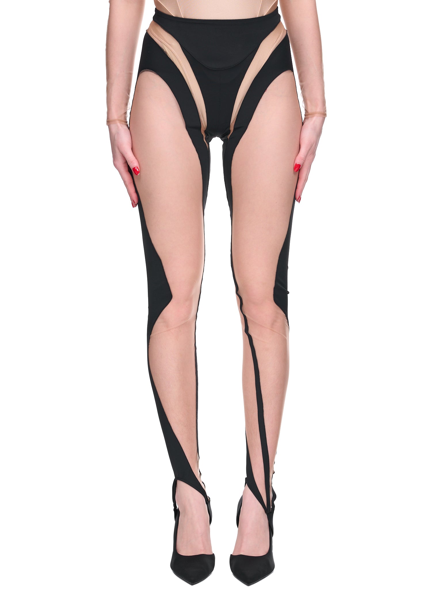 Illusion Leggings (1PA0388842-19991-BLACK-NUDE-01)