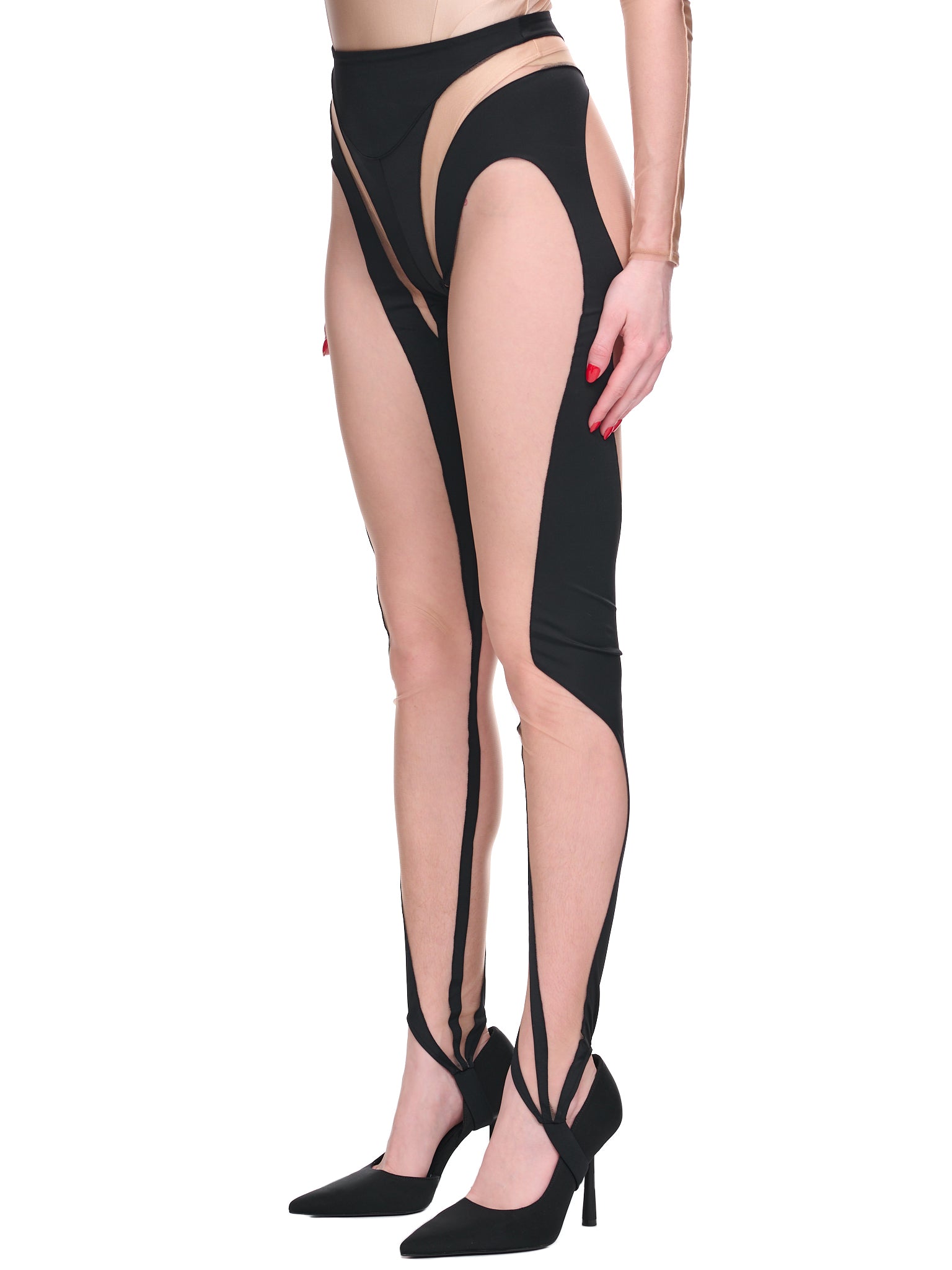 Illusion Leggings (1PA0388842-19991-BLACK-NUDE-01)