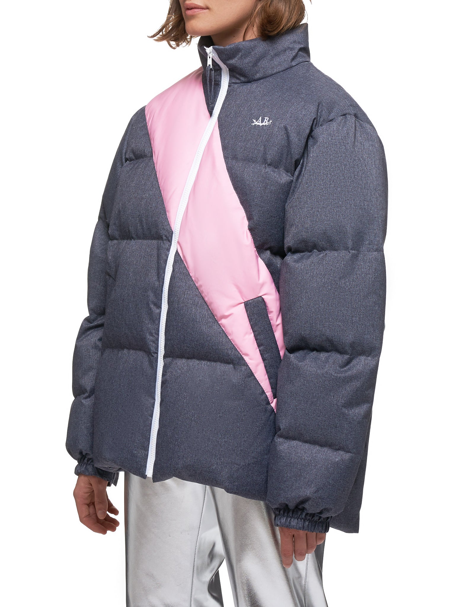 Puffer Jacket (20-23-W-GRAY-PINK)