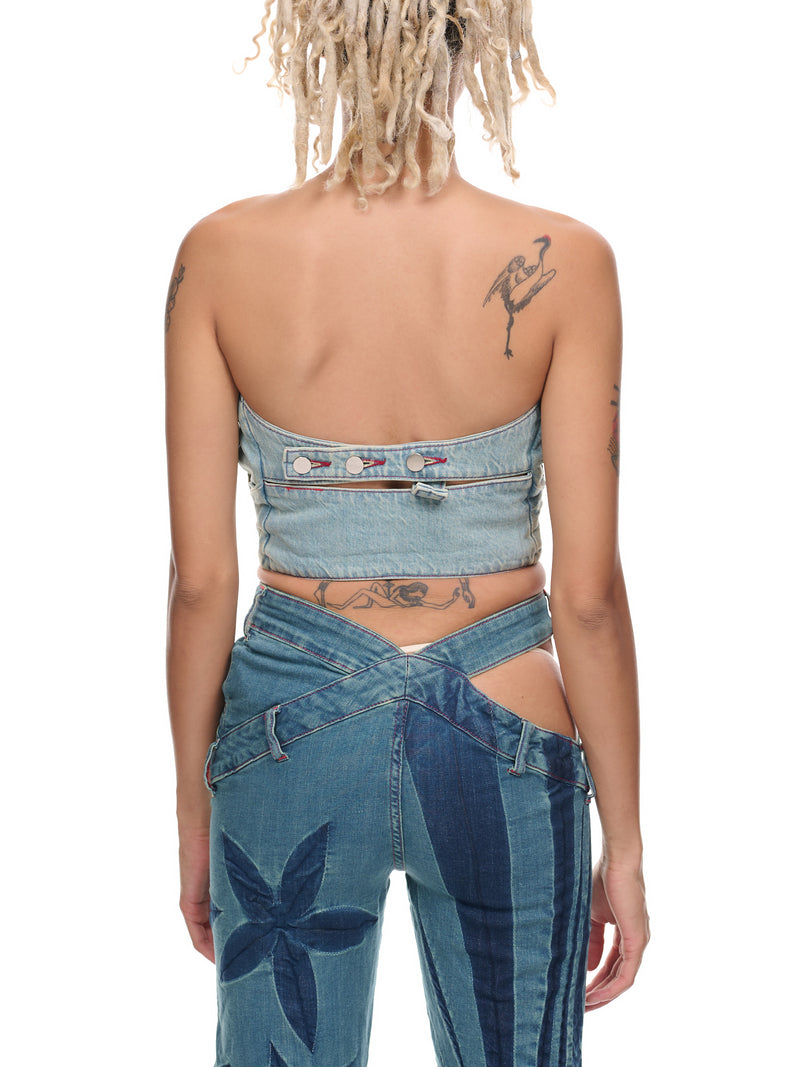 Denim Rose Top (204B-DUSTY-BLUE)