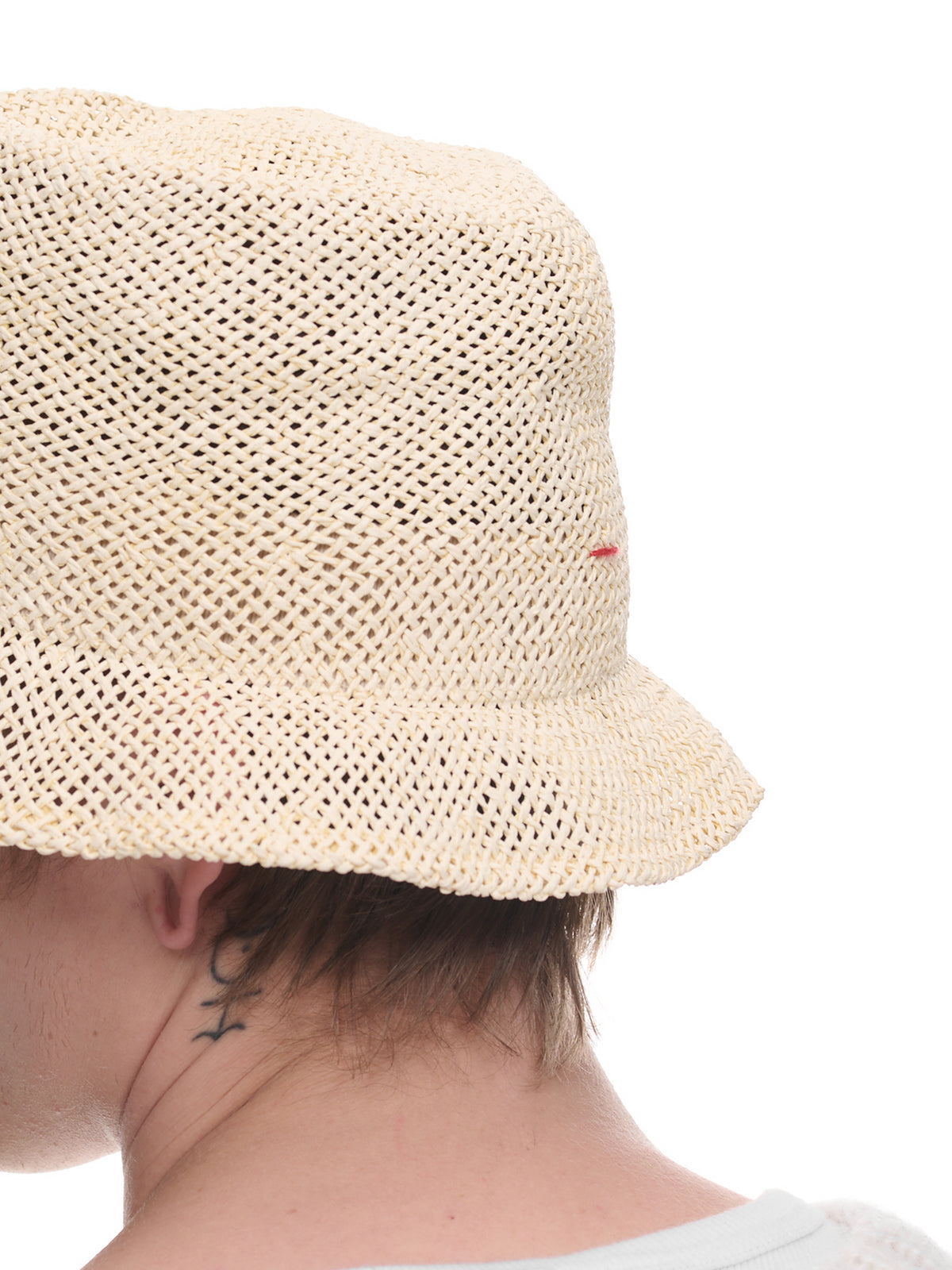 Straw Fedora Hat (20A45-IVORY)