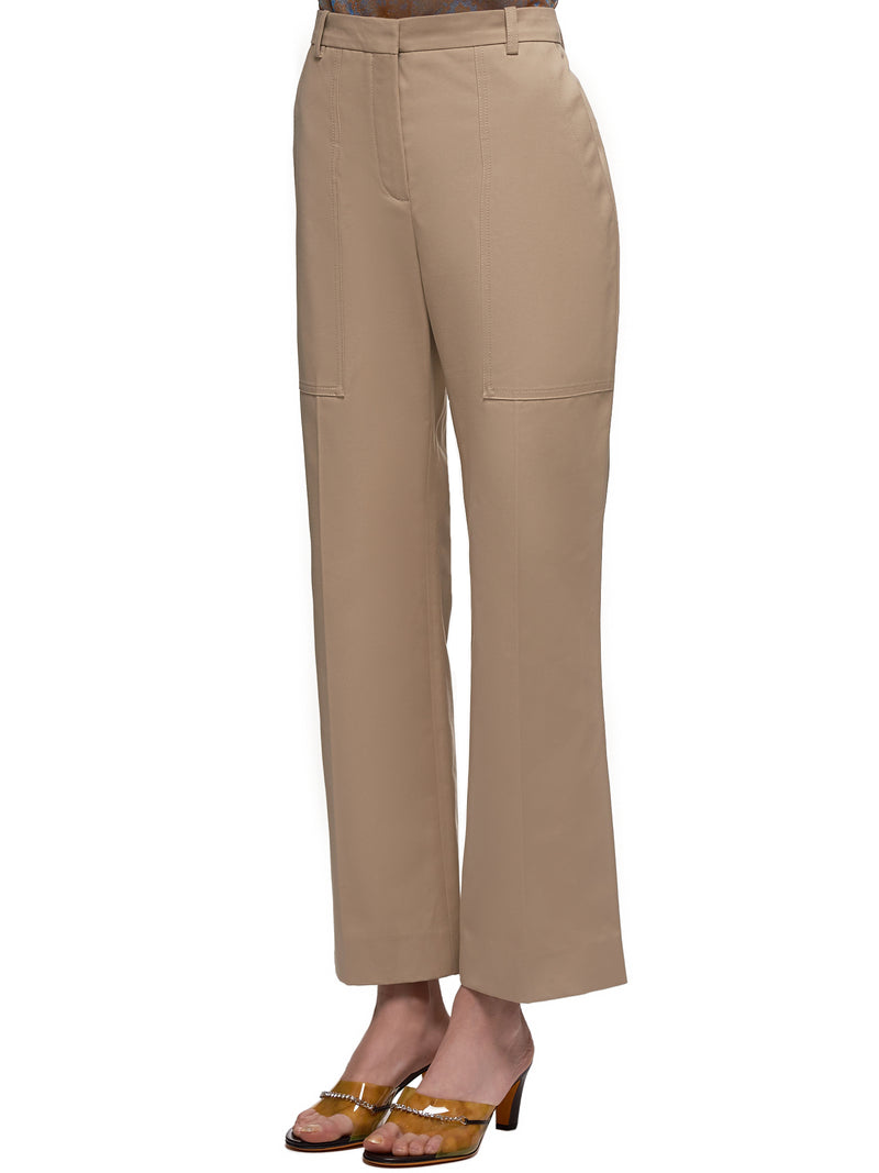 Vented Flare Trousers (20ECPA017CO0916-KHAKI)