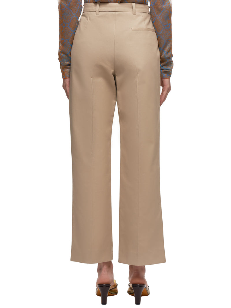 Vented Flare Trousers (20ECPA017CO0916-KHAKI)