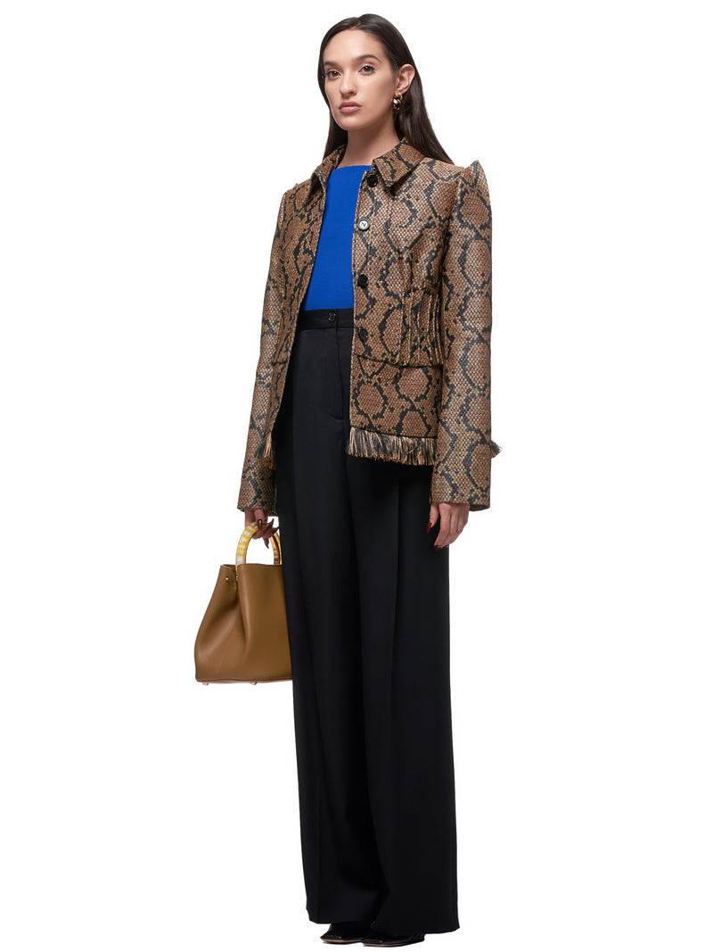 Cinched Blouse (EMPU032ML0456-U4331-BLUE)