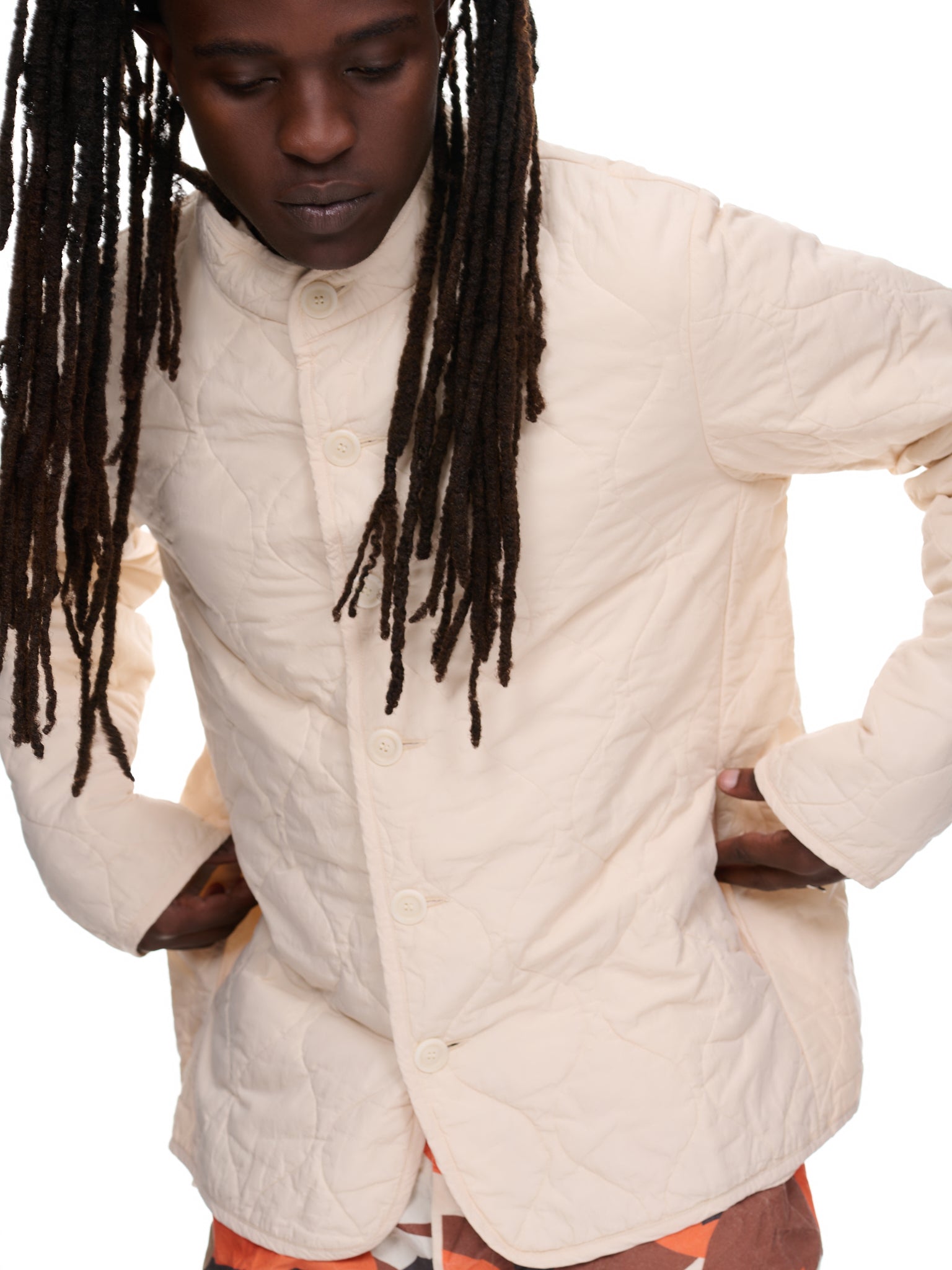 Quilted Jacket (20HV305-PORCELAIN)