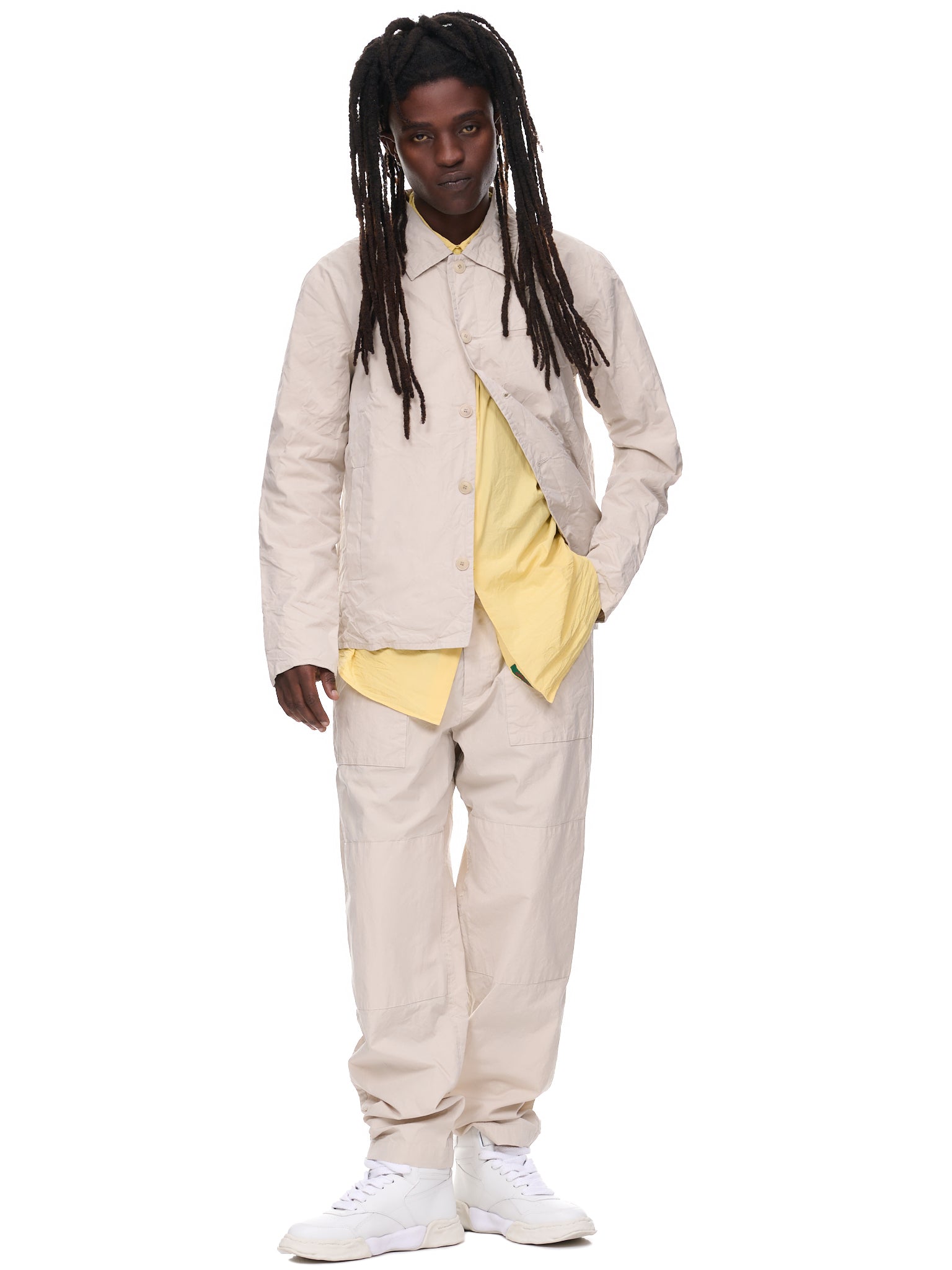 Patch Trousers (20HP183-IVORY)