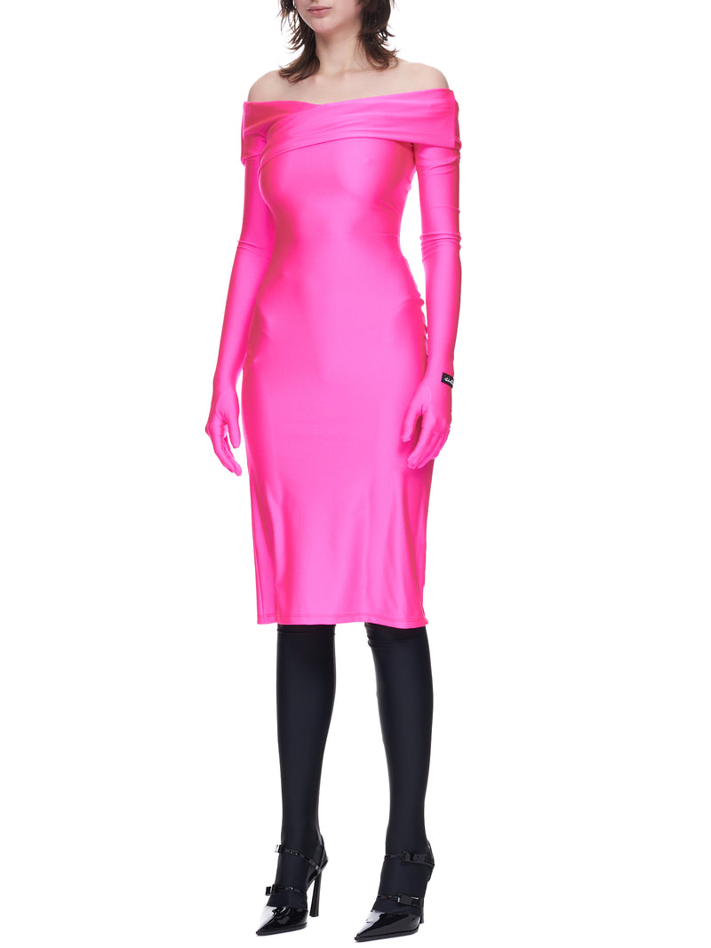 Barb Gloved Dress (21-PINK)