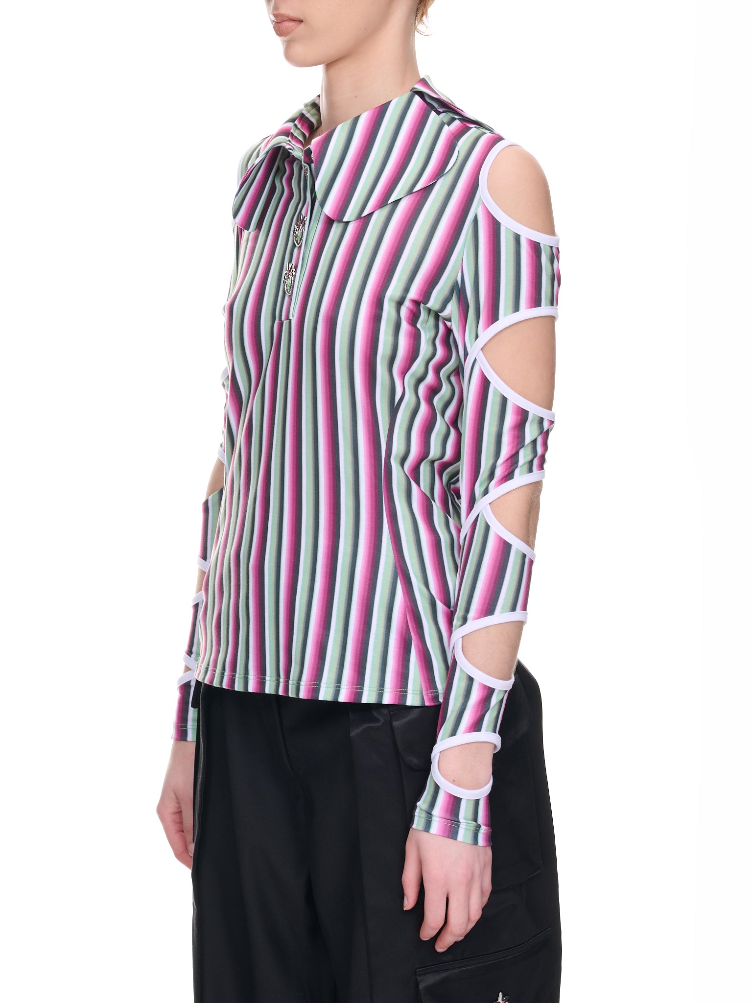 Rattler Stripe Polo (2164-RATTLER-PINK-STRIPE-MULTI)