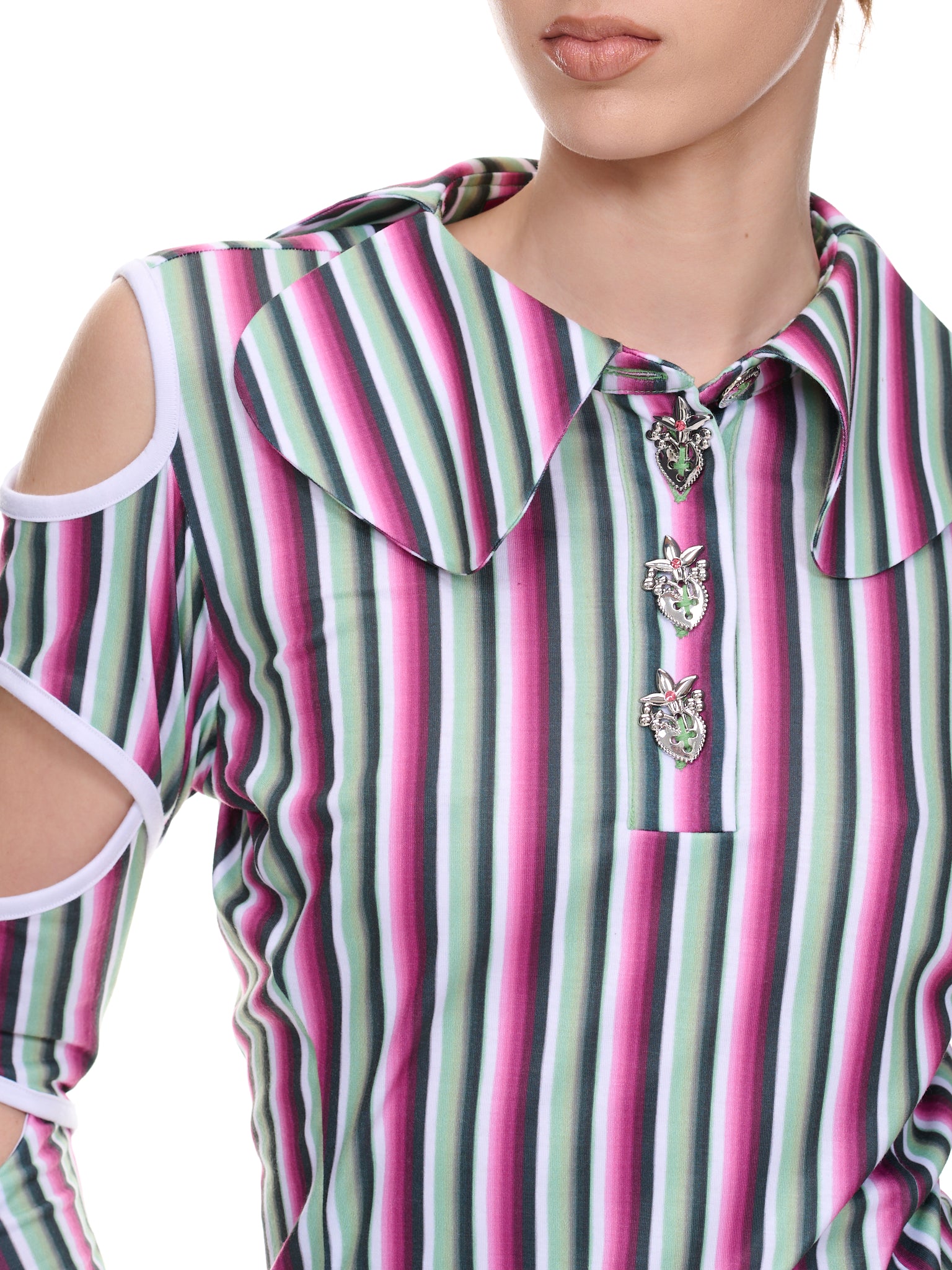 Rattler Stripe Polo (2164-RATTLER-PINK-STRIPE-MULTI)