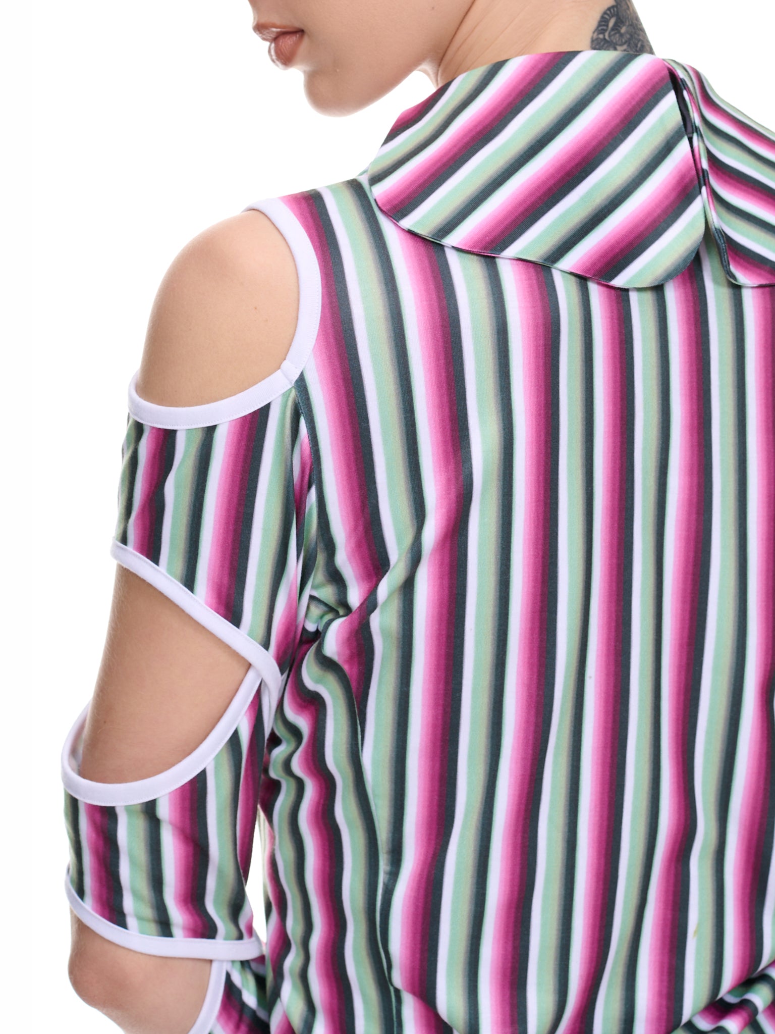 Rattler Stripe Polo (2164-RATTLER-PINK-STRIPE-MULTI)