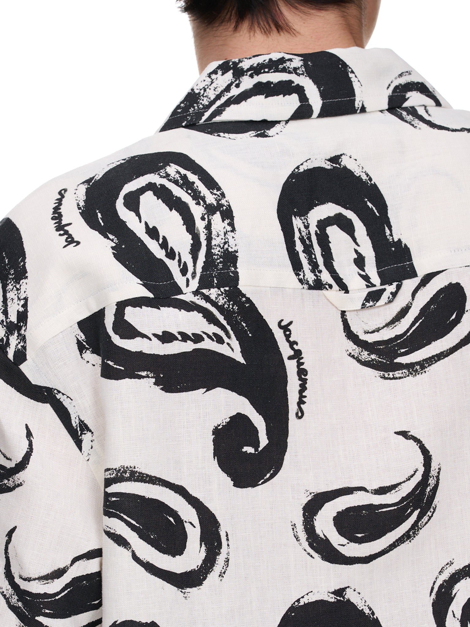 La Chemise Jean (216SH201-1050-PRINT-WHITE-BLAC)