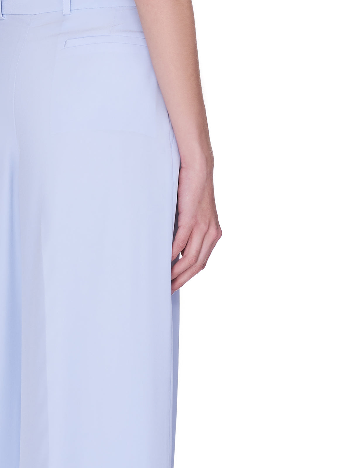 Silk Trousers (21ECPA002SE0801-LIGHT-ICY-BLUE)